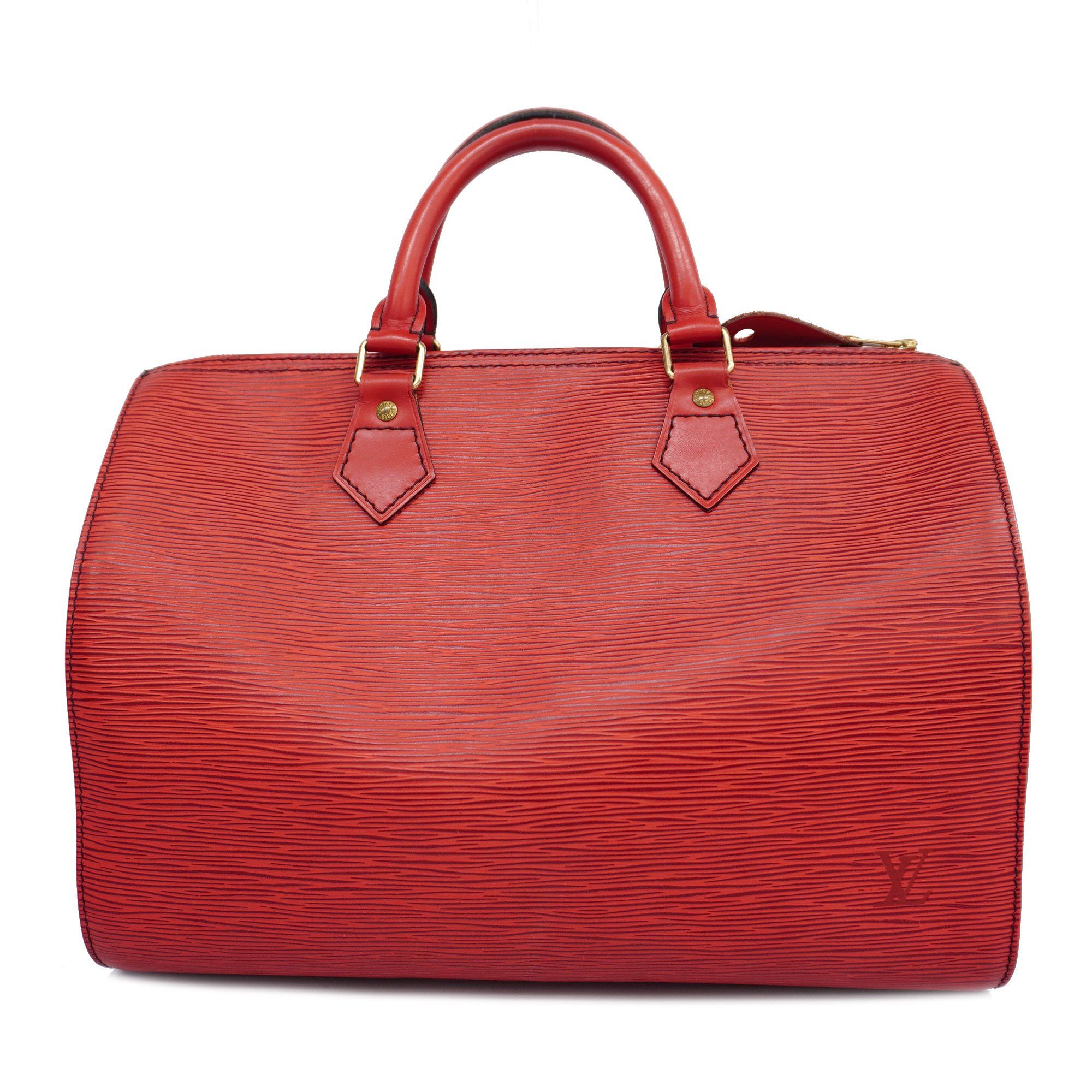 LOUIS VUITTON Speedy 30 Used Handbag Epi Leather Red M43007