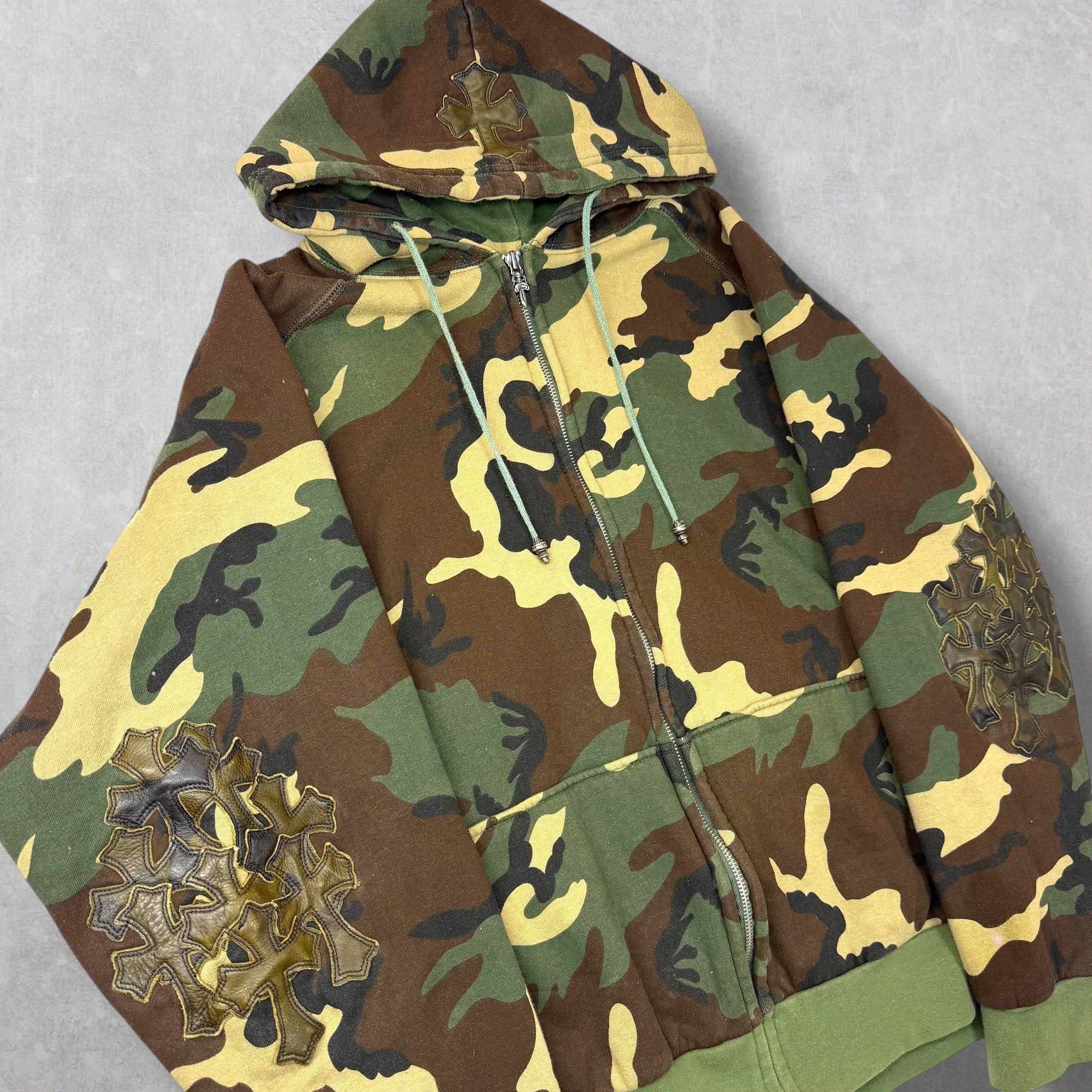 Chrome Hearts Vintage Chrome Hearts Camo Cross Thermal ZipUp XL Size US XL / EU 56 / 4 - 4 Thumbnail