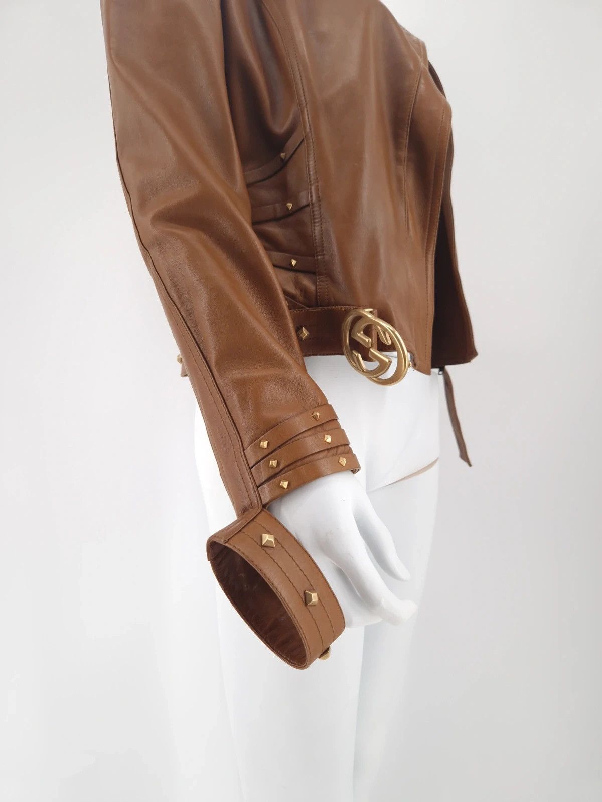 Gucci Gucci by TF SS2004 Leather Jacket Size S / US 4 / IT 40 - 4 Thumbnail