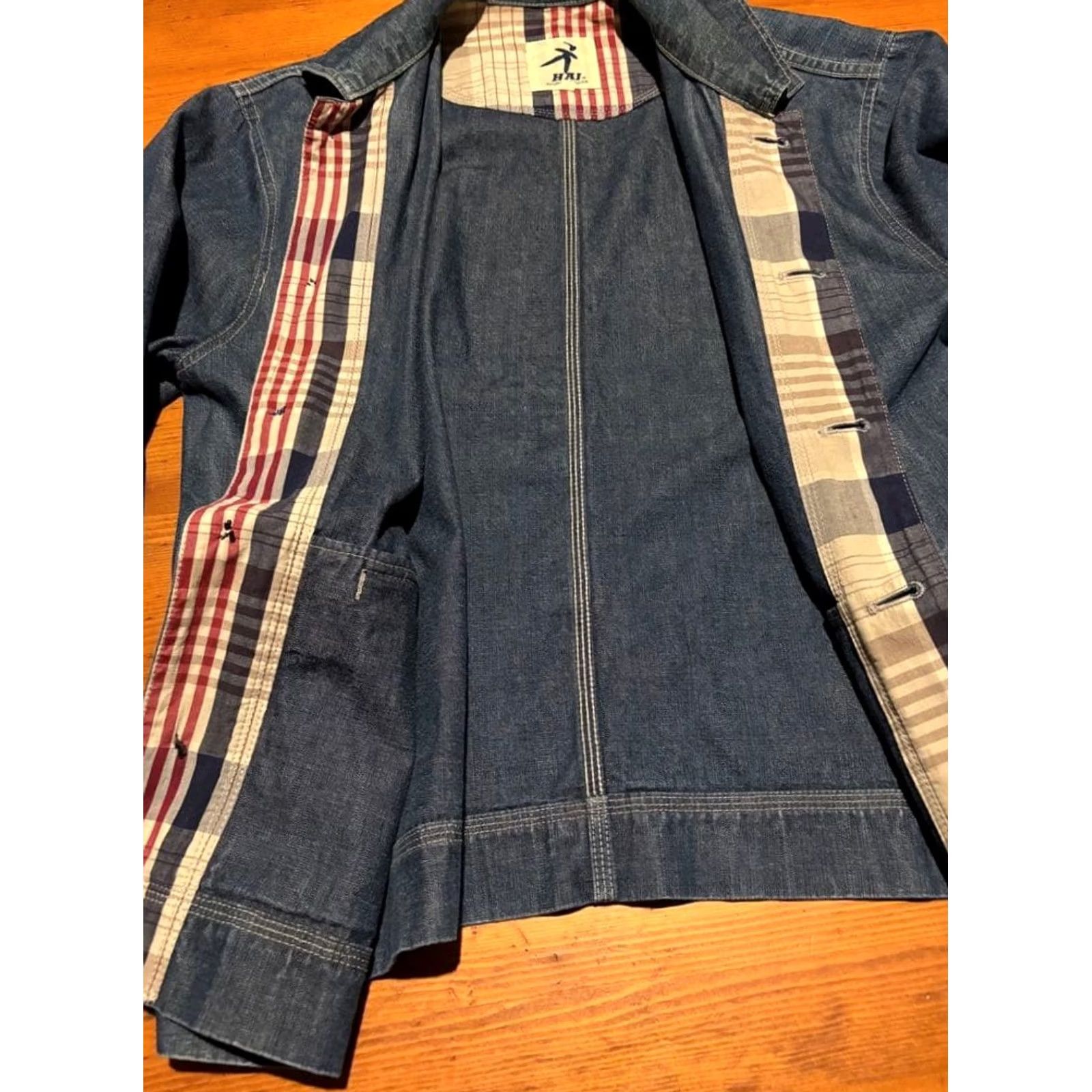 Issey Miyake ISSEY MIYAKE HAI SPORTING GEAR DENIM JACKET MEN Multicolor Cotton M Used Jacket Mens Denim Jacket Denim Jacket Men Multicolor Cotton M Used Size US M / EU 48-50 / 2 - 4 Thumbnail