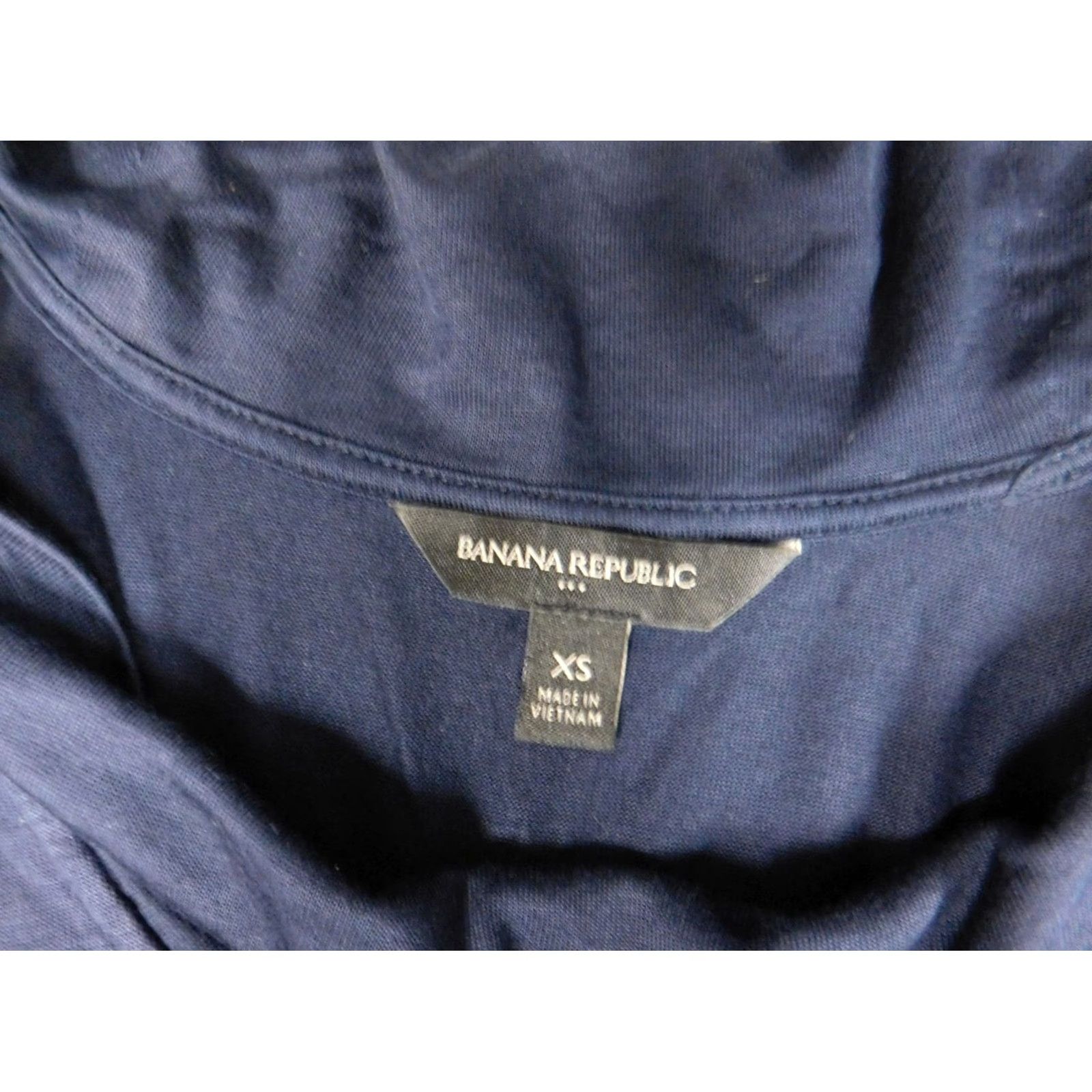Banana Republic Banana Republic Blouse Womens XS Blue Crew Neck Sleeveless Rayon Stretch Pullover Casual Top Tank Regular Size XS / US 0-2 / IT 36-38 - 6 Thumbnail