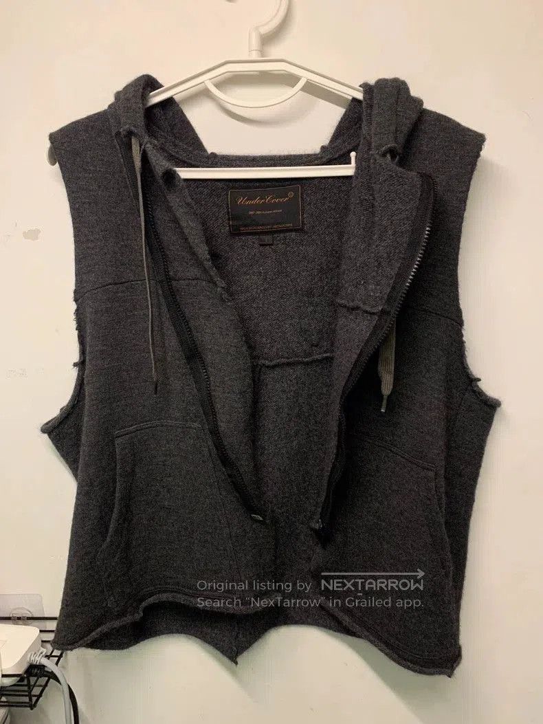 Undercover Undercover 07AW Angora wool blend wool-trimmed hooded vest. Size US S / EU 44-46 / 1 - 1 Thumbnail