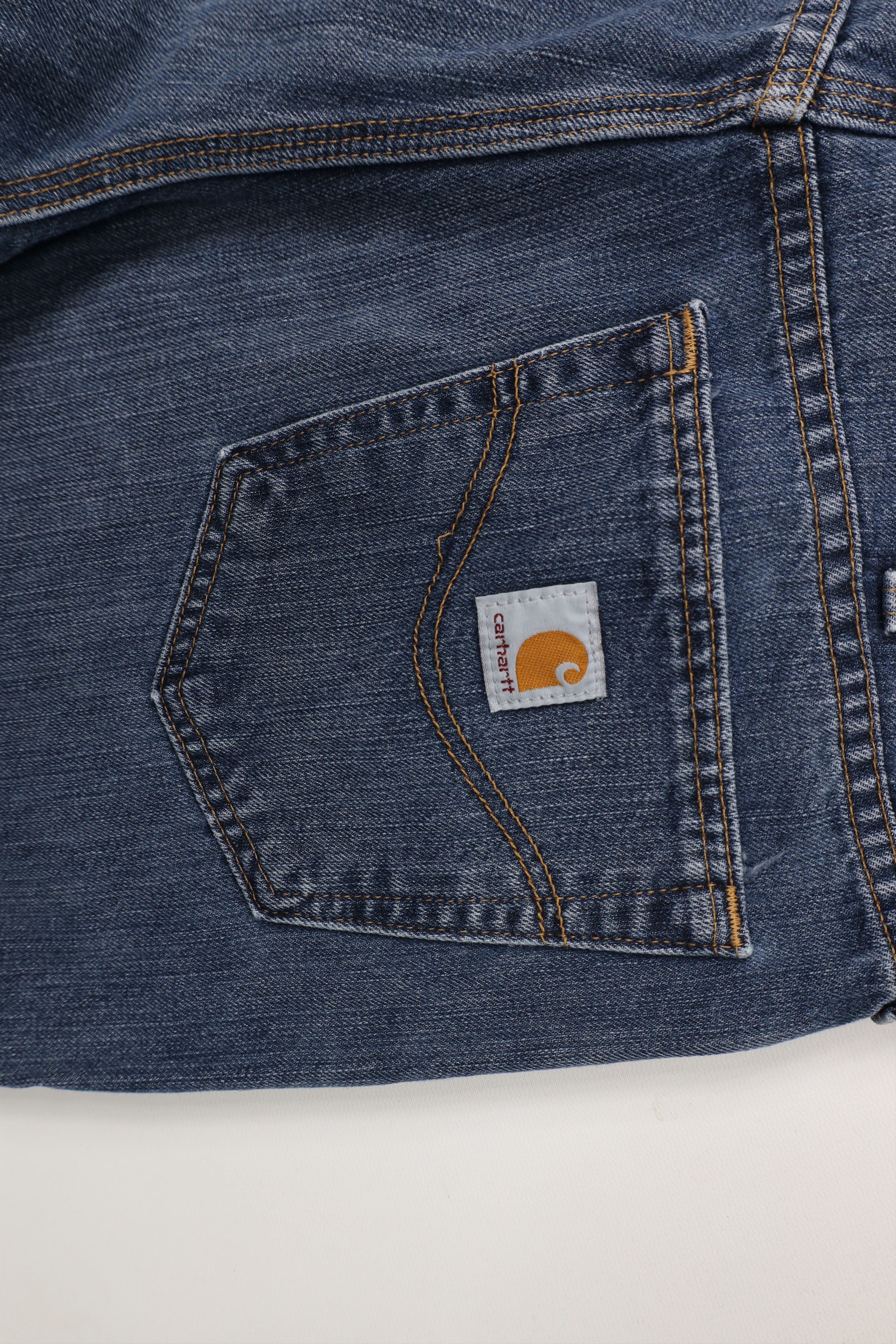 Carhartt × Vintage Vintage Y2K Carhartt Spell Relaxed Fit Wide Leg Denim Jeans Size US 34 / EU 50 - 11 Thumbnail