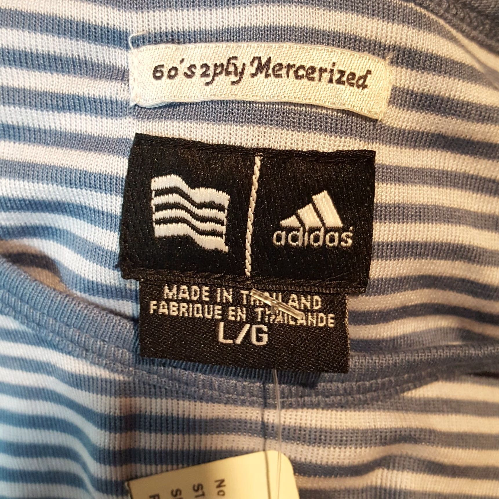 Adidas Adidas Blue Striped Tank Top Women's Large Athletic Gym Sports T Shirt Workout Size L / US 10 / IT 46 - 6 Thumbnail