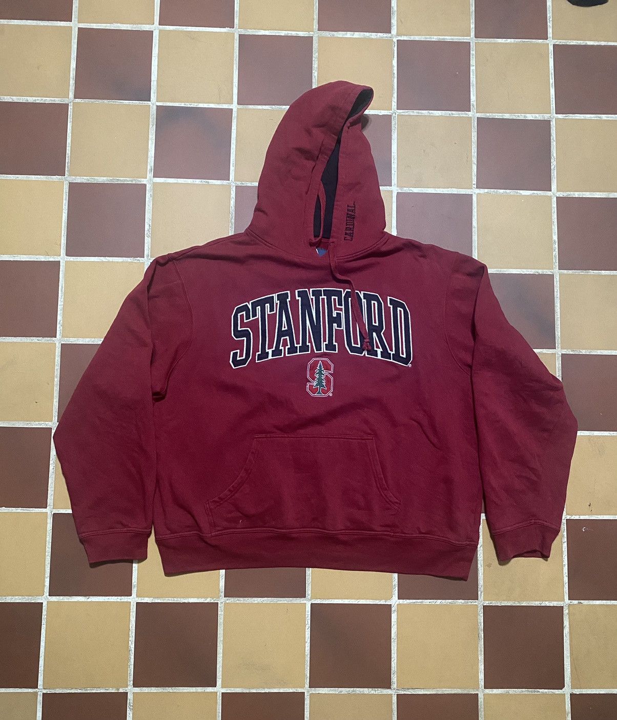 Russell Athletic × Vintage Vintage 90s Stanford Boxy Hoodie xxl Size US XXL / EU 58 / 5 - 1 Thumbnail