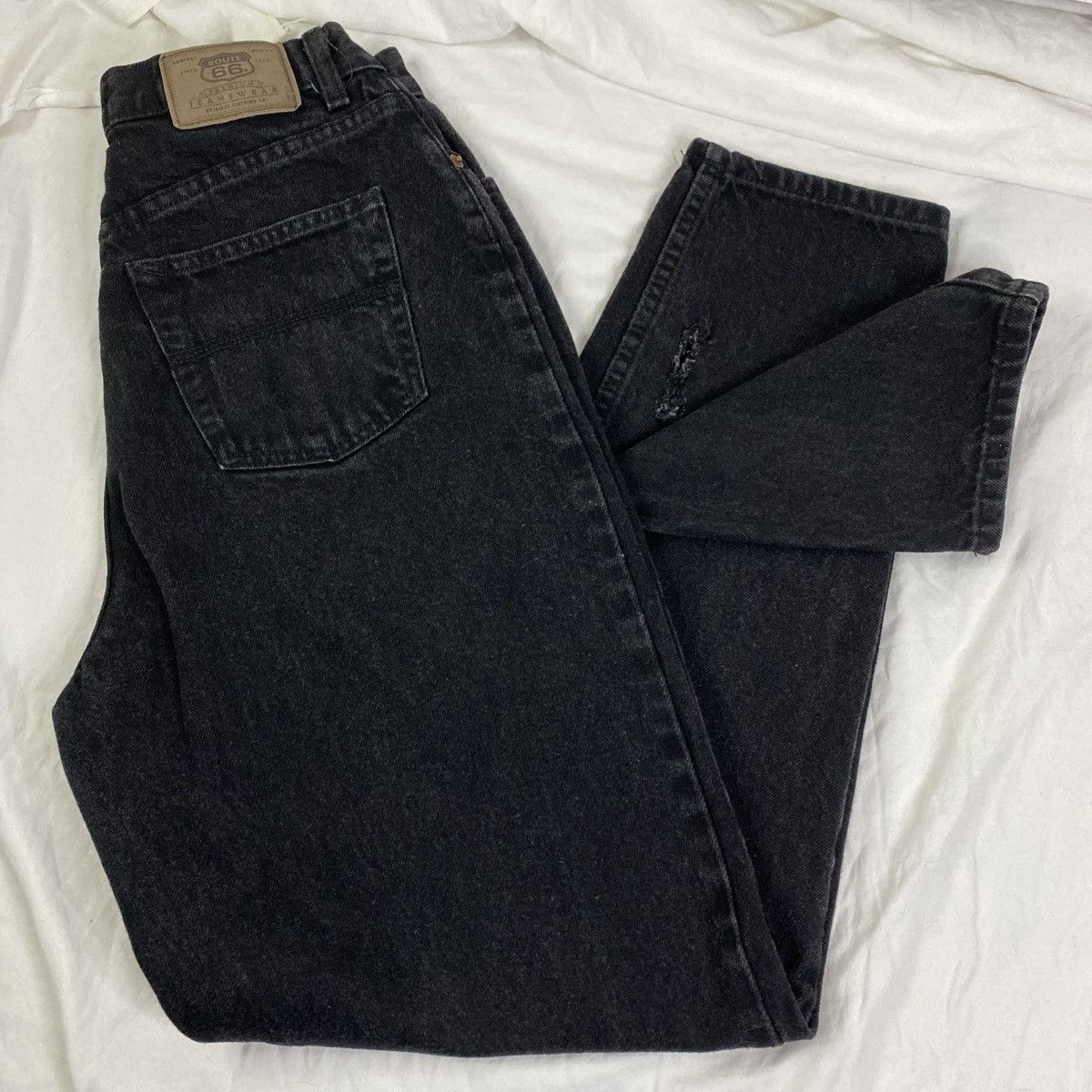 Route 66 Route 66 Jeans Womens Black Relaxed Fit *FLAW* GUC Size 34" / US 12 / IT 48 - 1 Thumbnail