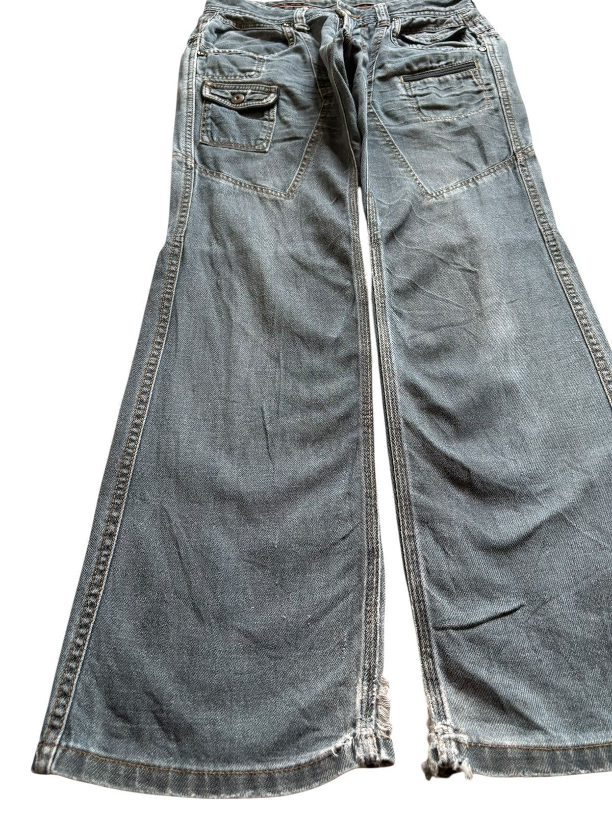 Japanese Brand Vintage Nicole Club For Men Tactical Bush Pant Flare Jeans Size US 28 / EU 44 - 6 Thumbnail