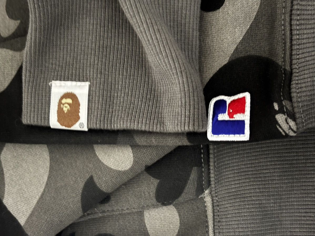 Bape Ape bape x Russell color camo college pullover hoodie M mew Size US M / EU 48-50 / 2 - 8 Thumbnail