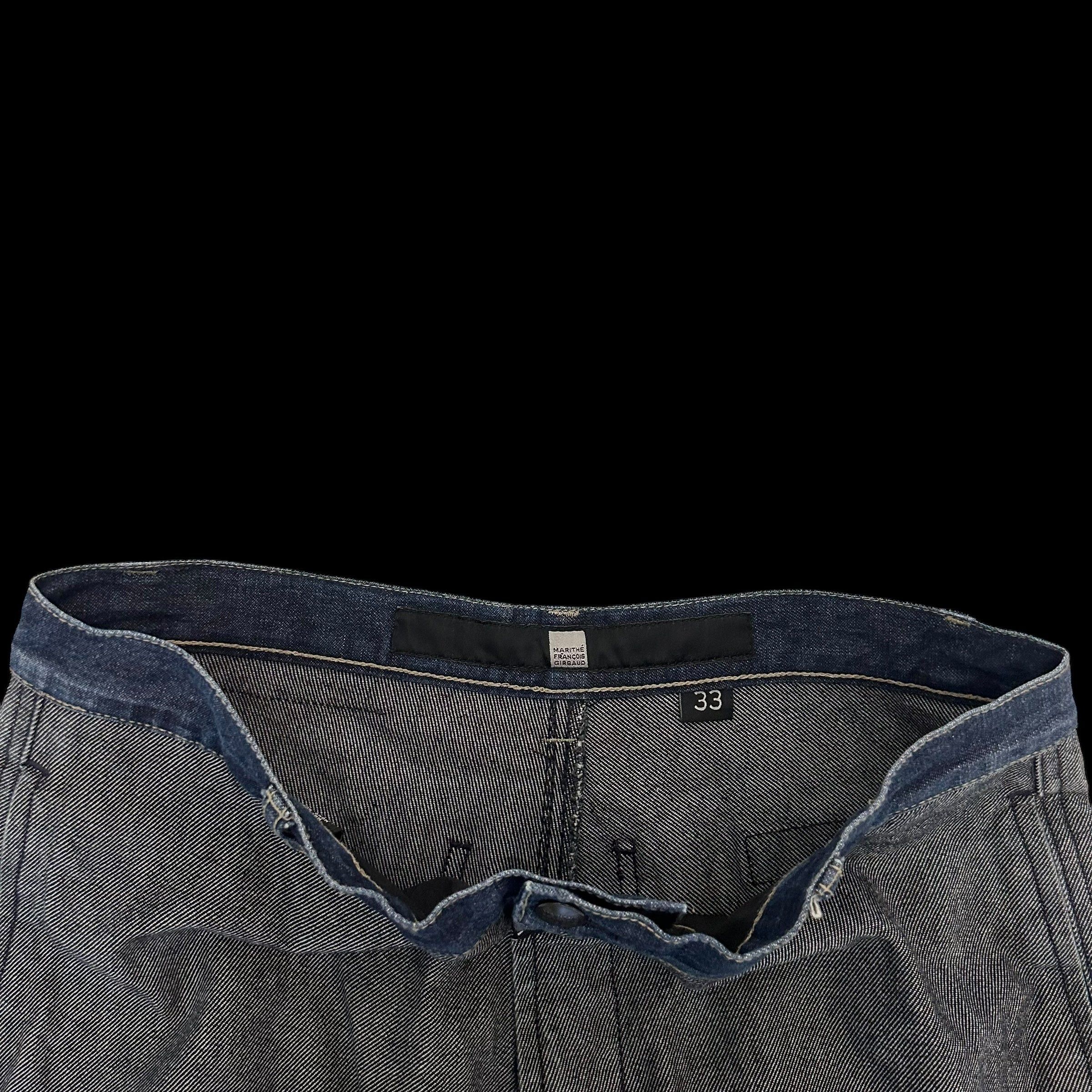 Marithe + Francois Girbaud Marithe Francois Girbaud Vintage Selvedge Denim Panelled Size US 33 - 7 Thumbnail