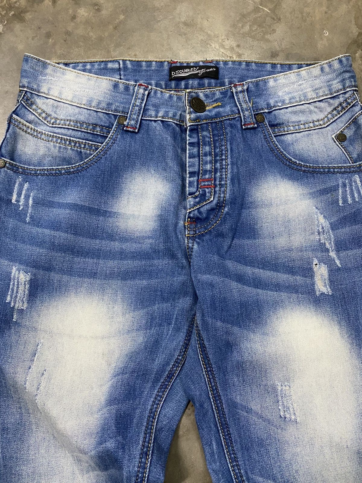 Dsquared2 × JNCO × Jean DSQUARED2 Jeans Distressed Style @250 Size US 31 - 11 Thumbnail