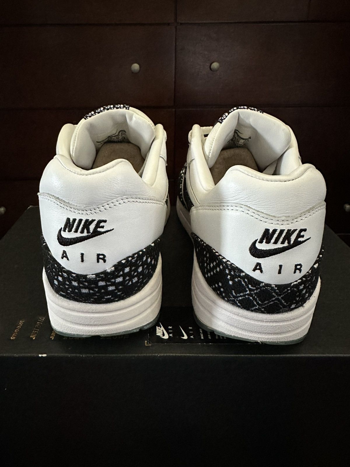 Nike Air Max 1 BHM QS White Black-Metallic Gold