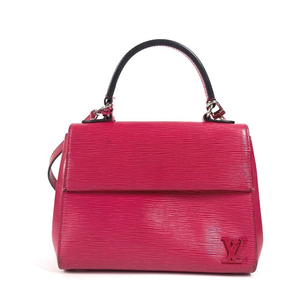 Louis Vuitton M42051 Epi Cluny Bb Briefcase Shawl Handbag 2 Way Bag Shoulder Leather Women Hot Pink