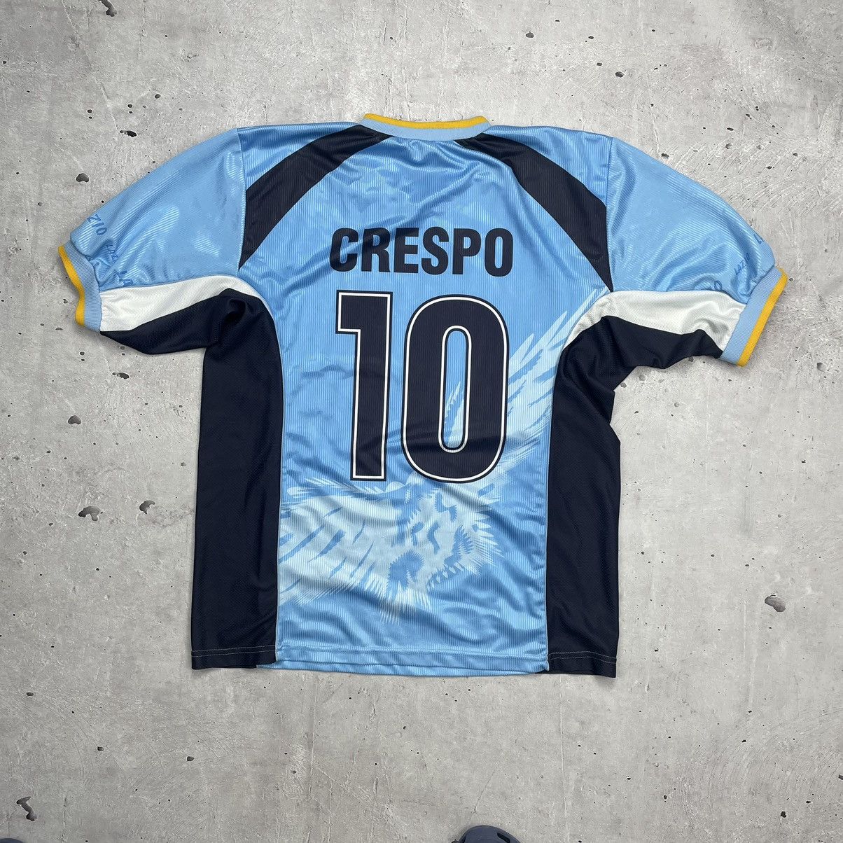 Vintage Lazio Italy Football Fan Jersey Simens #10 Crespo Size US L / EU 52-54 / 3 - 7 Thumbnail