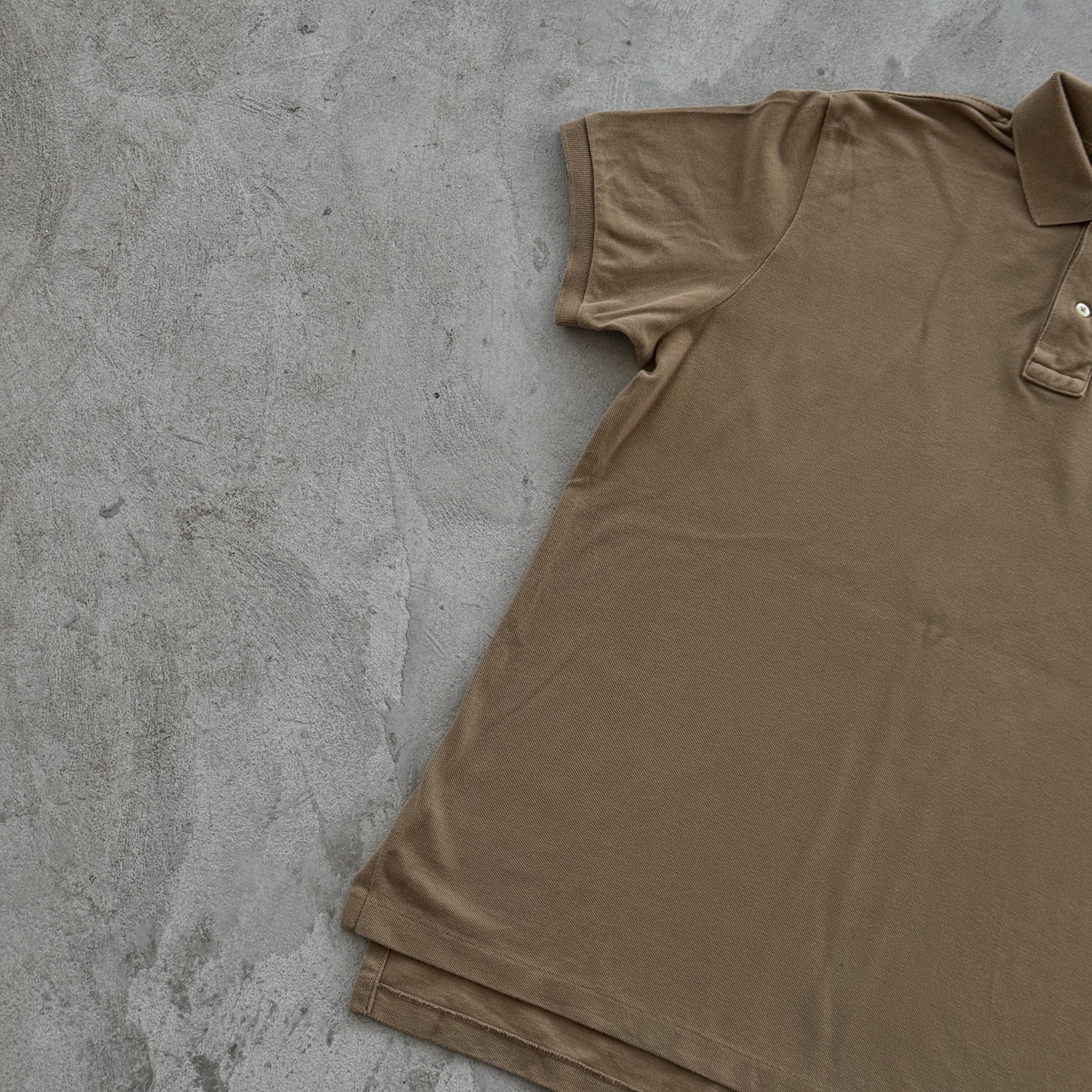 Polo Ralph Lauren Polo Ralph Lauren Brown Custom Fit Pique Polo Shirt L Size US L / EU 52-54 / 3 - 3 Thumbnail
