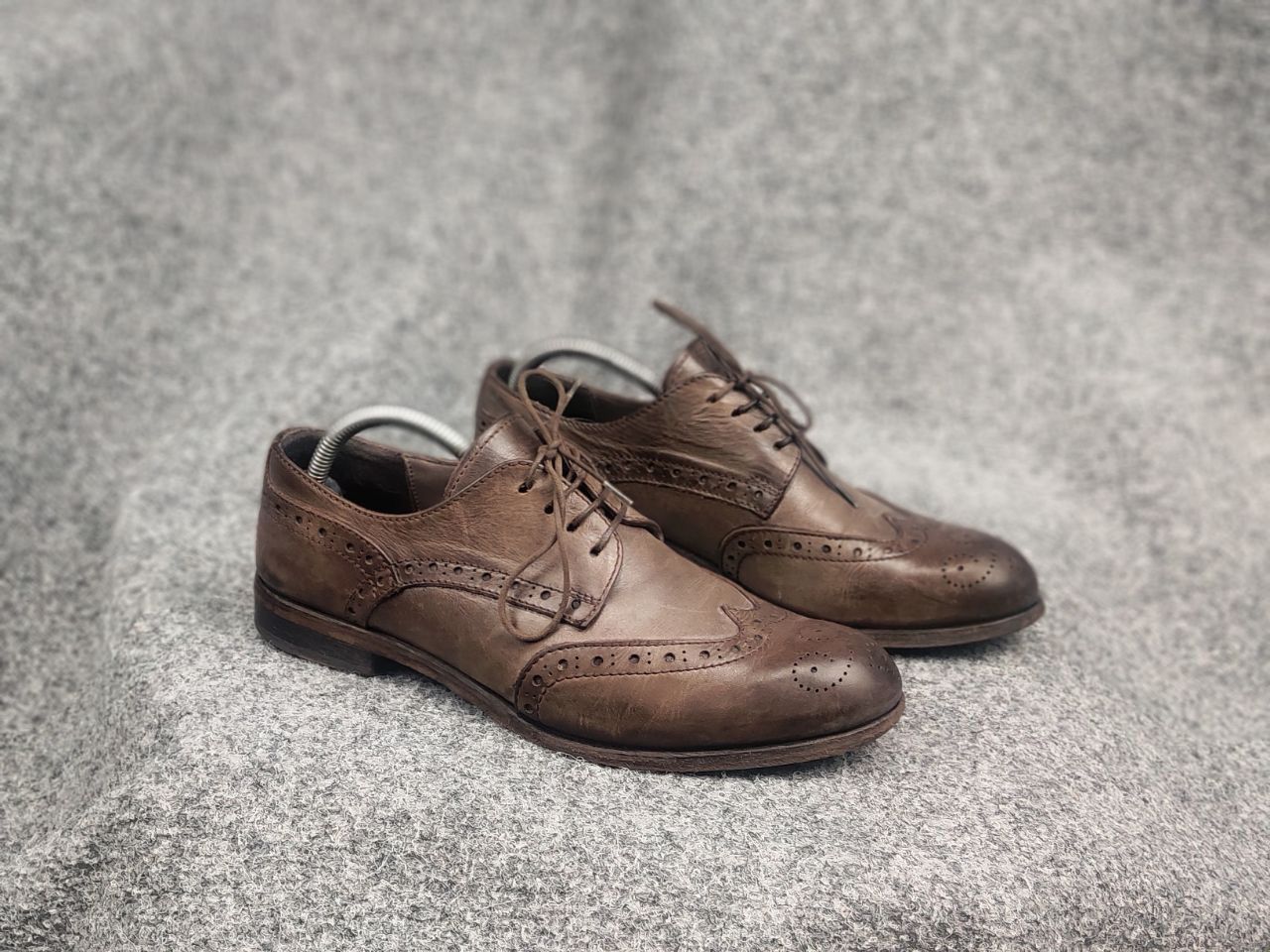 MoMA Moma Italy Design Luxe Oxford Dress Shoes Leather Brown Size US 10 / IT 40 - 4 Thumbnail