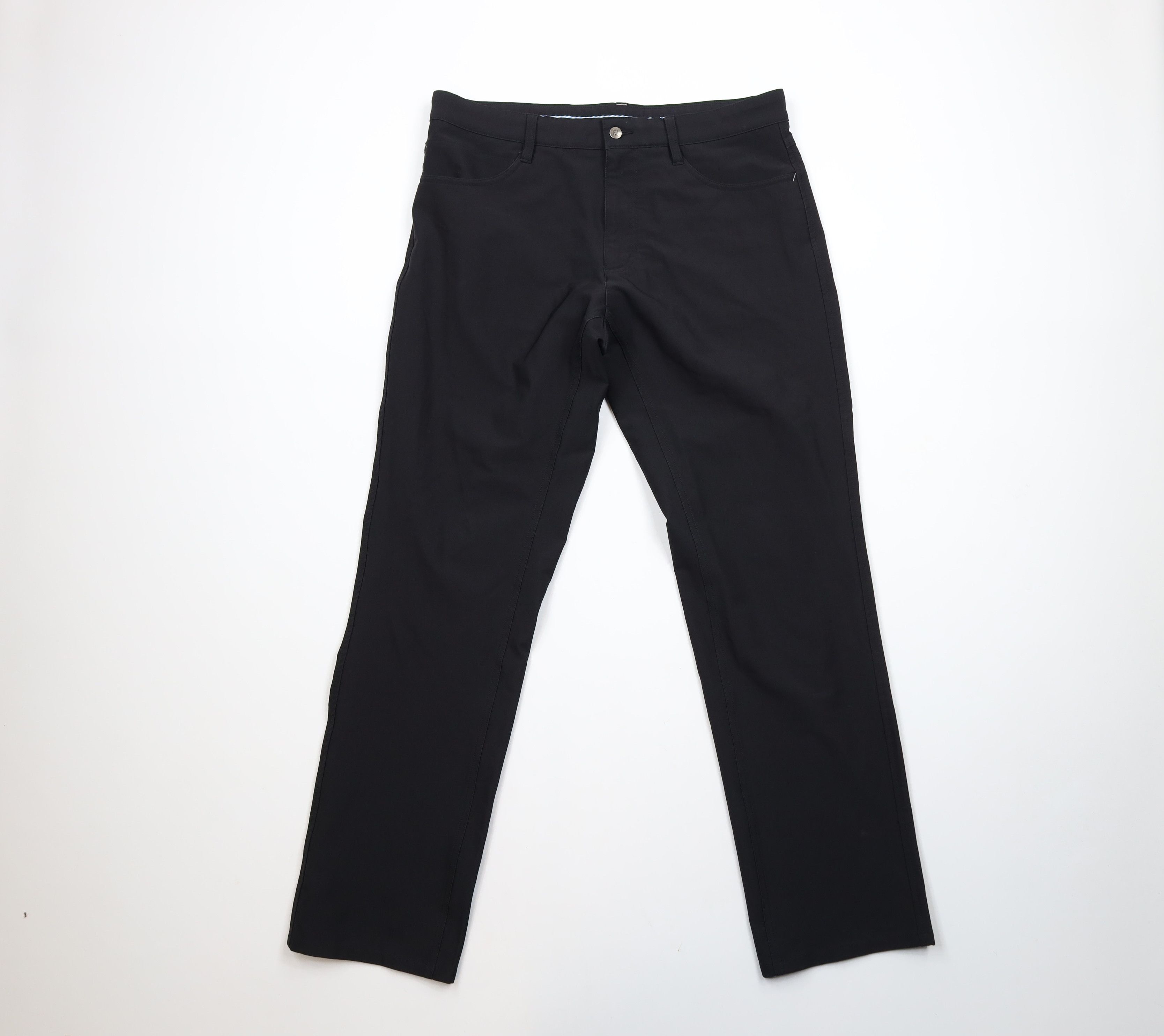 Footjoy × Vintage FootJoy Tech Flat Front Golfing Golf Chino Pants Black Size US 34 / EU 50 - 1 Thumbnail
