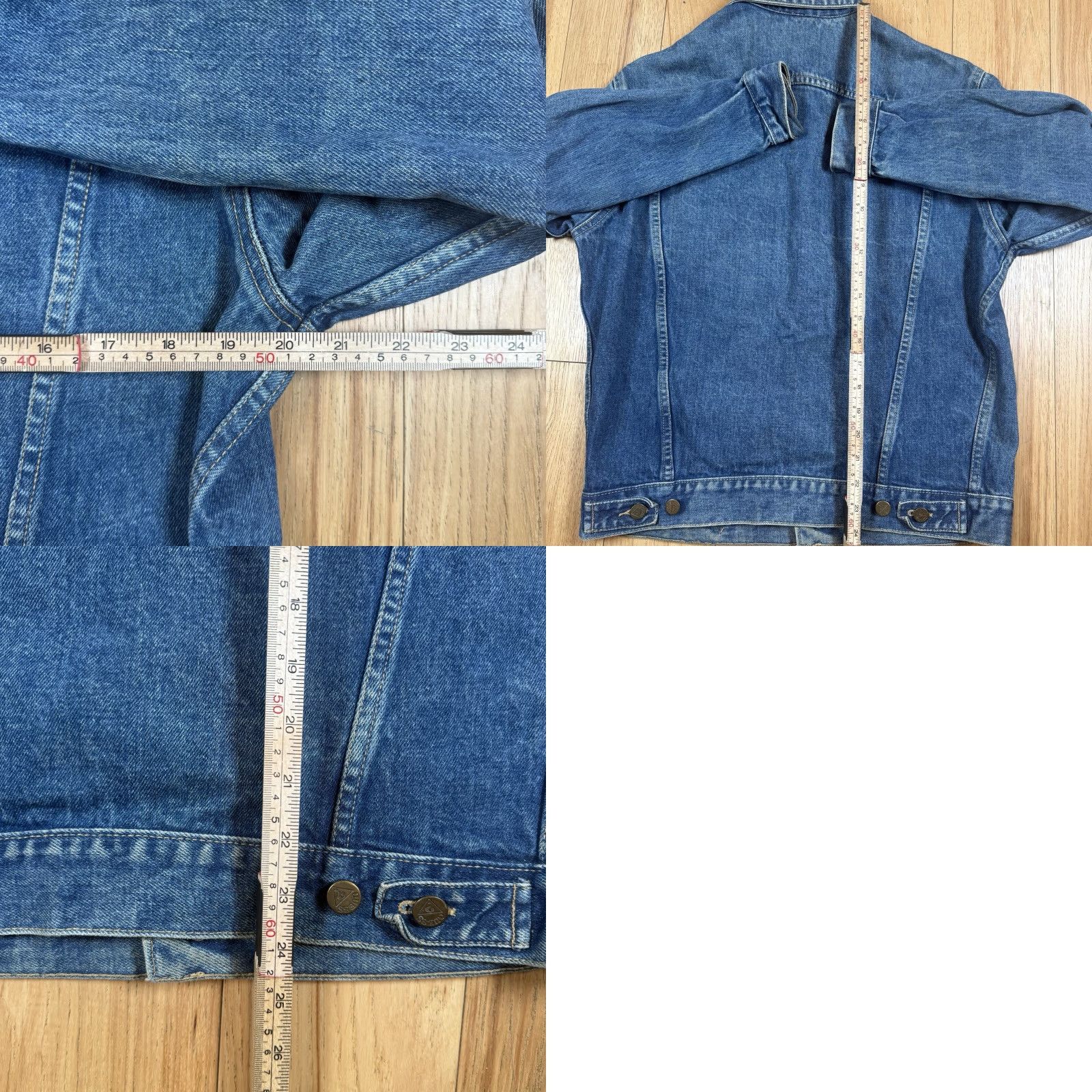 Guess VINTAGE Guess Denim Jacket Mens M Blue Cotton Denim Biker 80s USA Made Shirt/Coat Mens Size US M / EU 48-50 / 2 - 8 Thumbnail
