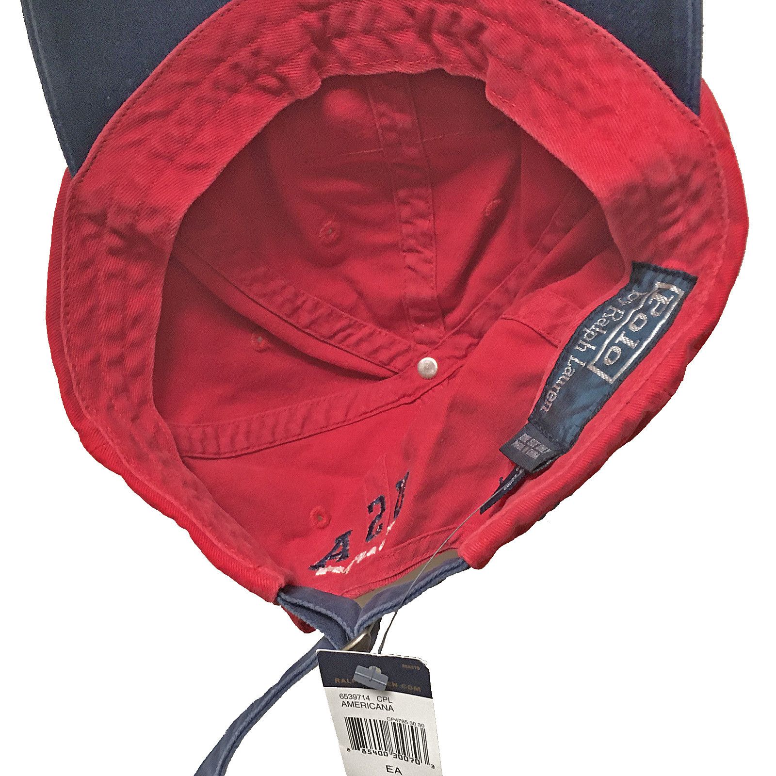 Polo Ralph Lauren NEW RARE Vintage Polo Ralph Lauren Baseball Hat US Flag Red Size ONE SIZE - 3 Thumbnail