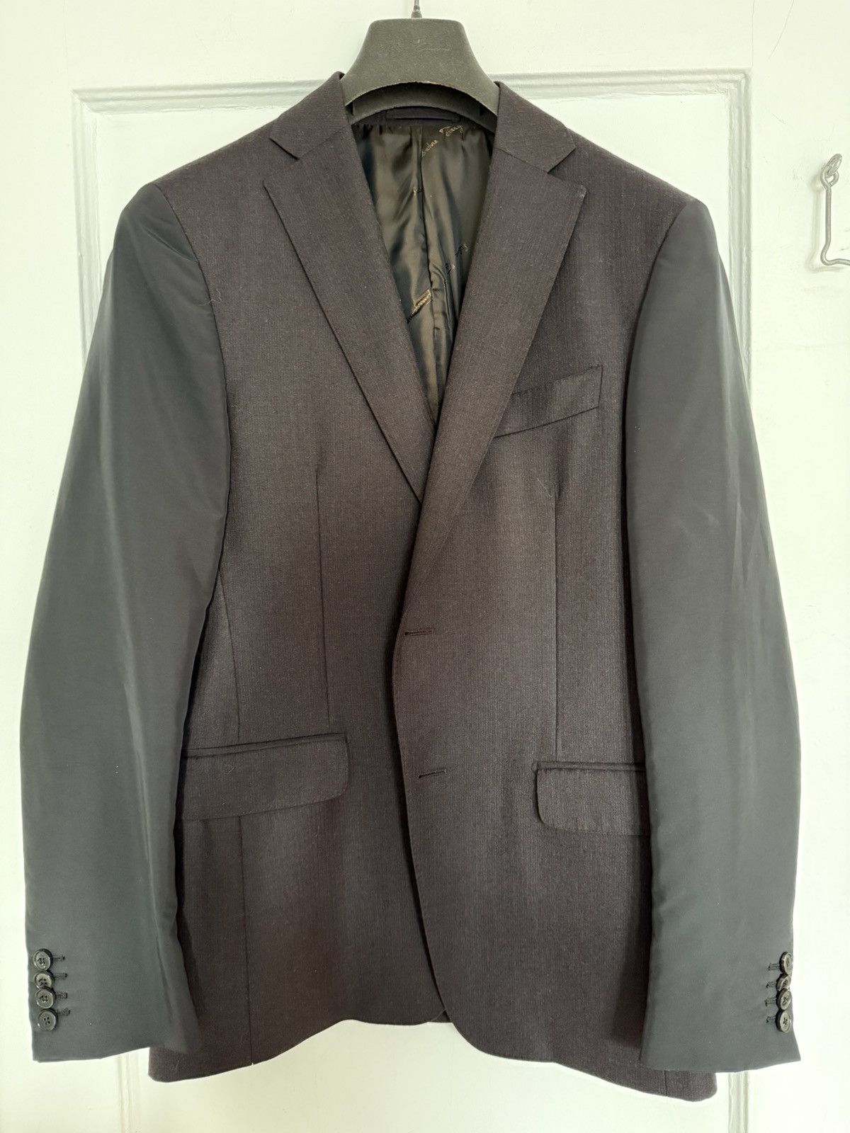 Salvatore Ferragamo Ferragamo brown/grey blazer 38 Size 38R - 1 Thumbnail