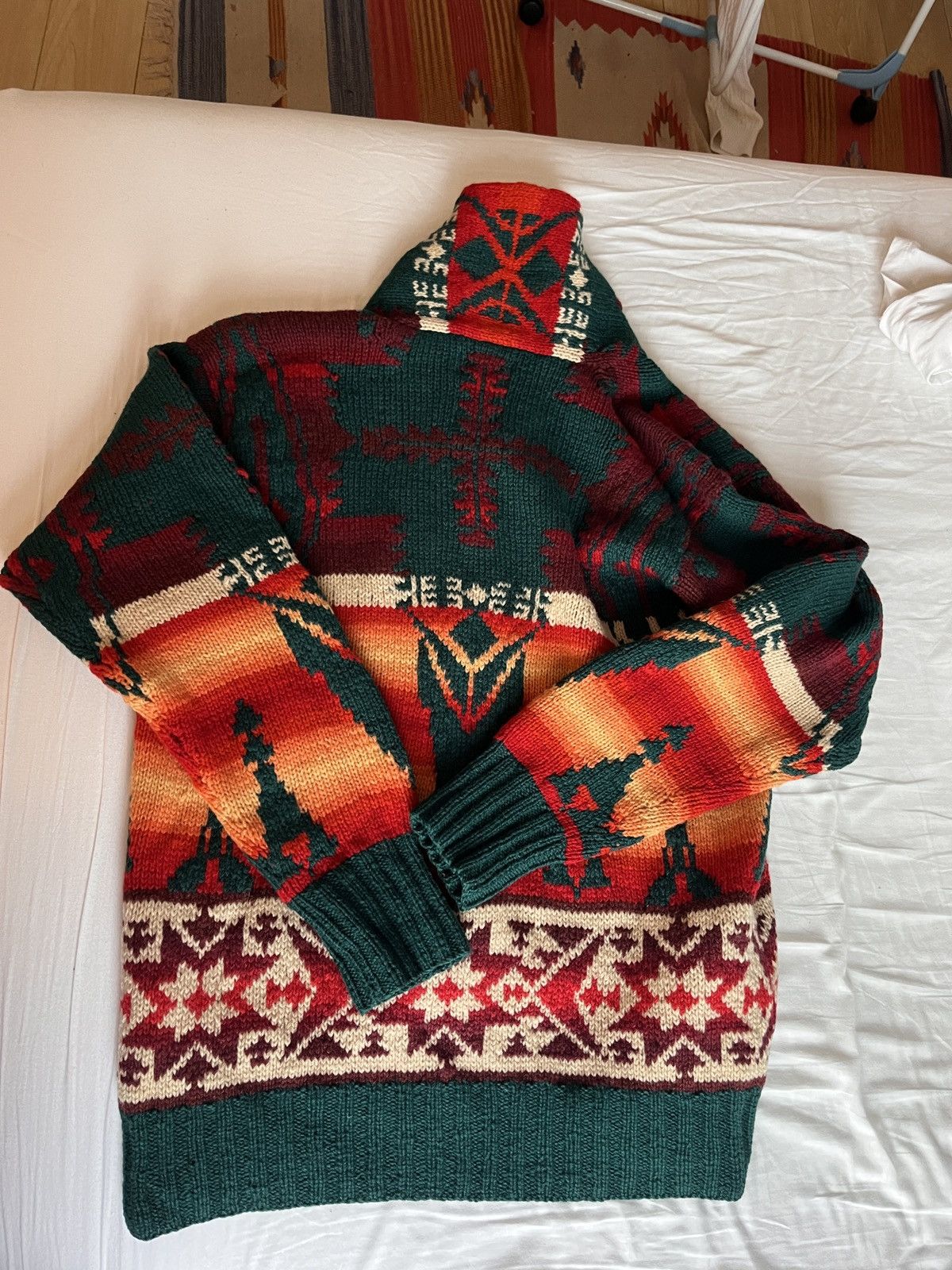 Ralph Lauren Ralph Lauren Polo Country Aztec sweater 1993 Size US L / EU 52-54 / 3 - 4 Thumbnail
