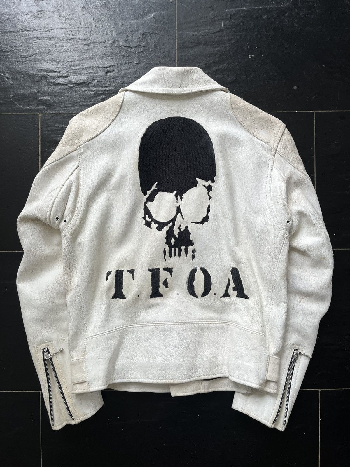 Japanese Brand TFOA LEATHER JACKET TESHOU HEAD OF 6th GENERATION Size US M / EU 48-50 / 2 - 1 Thumbnail
