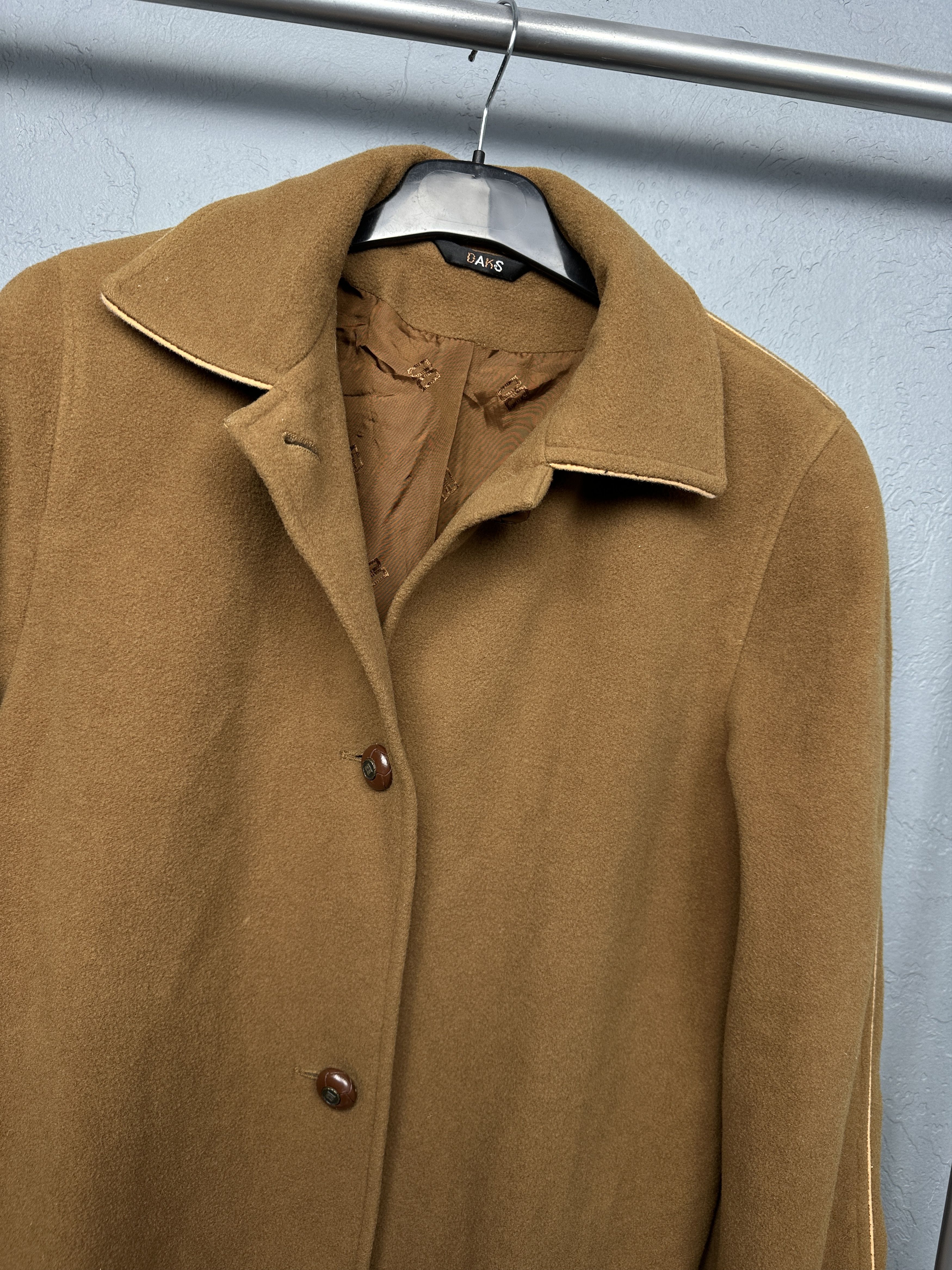 DAKS DAKS Vintage Womens Wool Coat Jacket Size L / US 10 / IT 46 - 2 Thumbnail