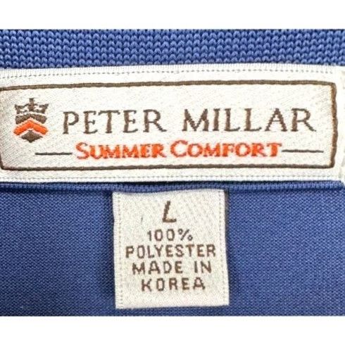 Peter Millar Peter Millar Shirt Mens Large Summer Comfort Blue Golf Polo Short Sleeve Rugby Size US L / EU 52-54 / 3 - 4 Thumbnail