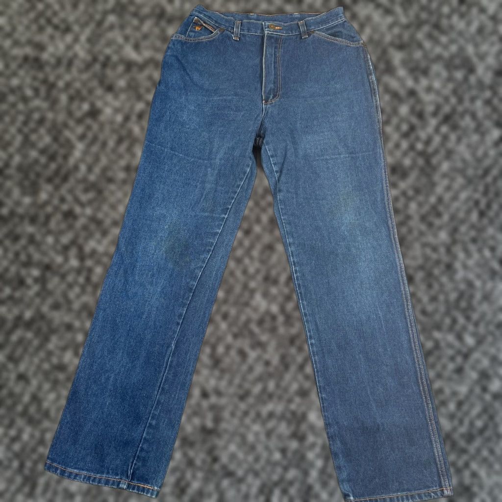 Wrangler VINTAGE Wrangler Jeans Women 30x31 Blue 80s 90s Cowboy Slim Tapered Denim Size 30" / US 8 / IT 44 - 1 Thumbnail