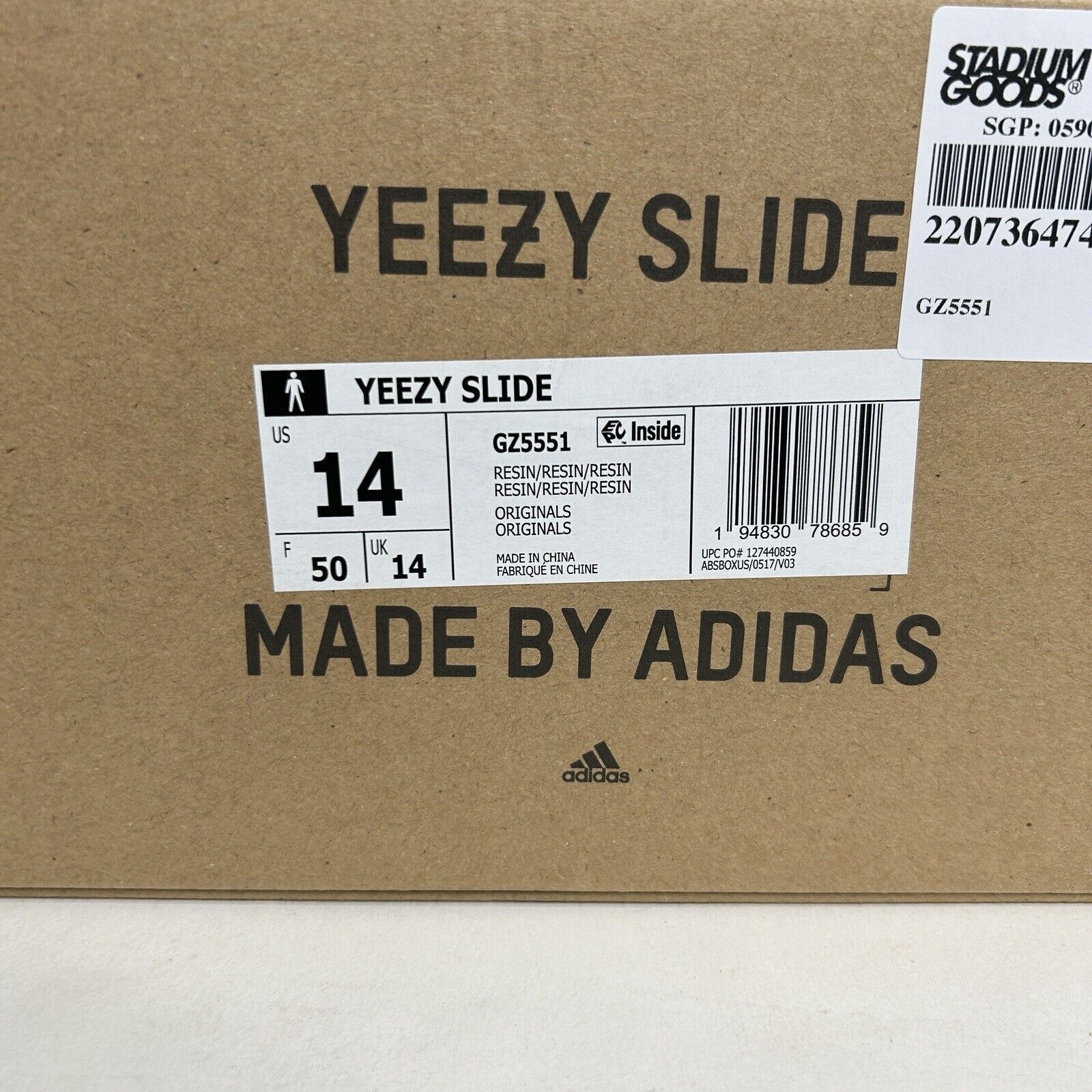 Adidas Adidas Yeezy Slide “Resin” 2024 Size US 14 / EU 47 - 5 Thumbnail
