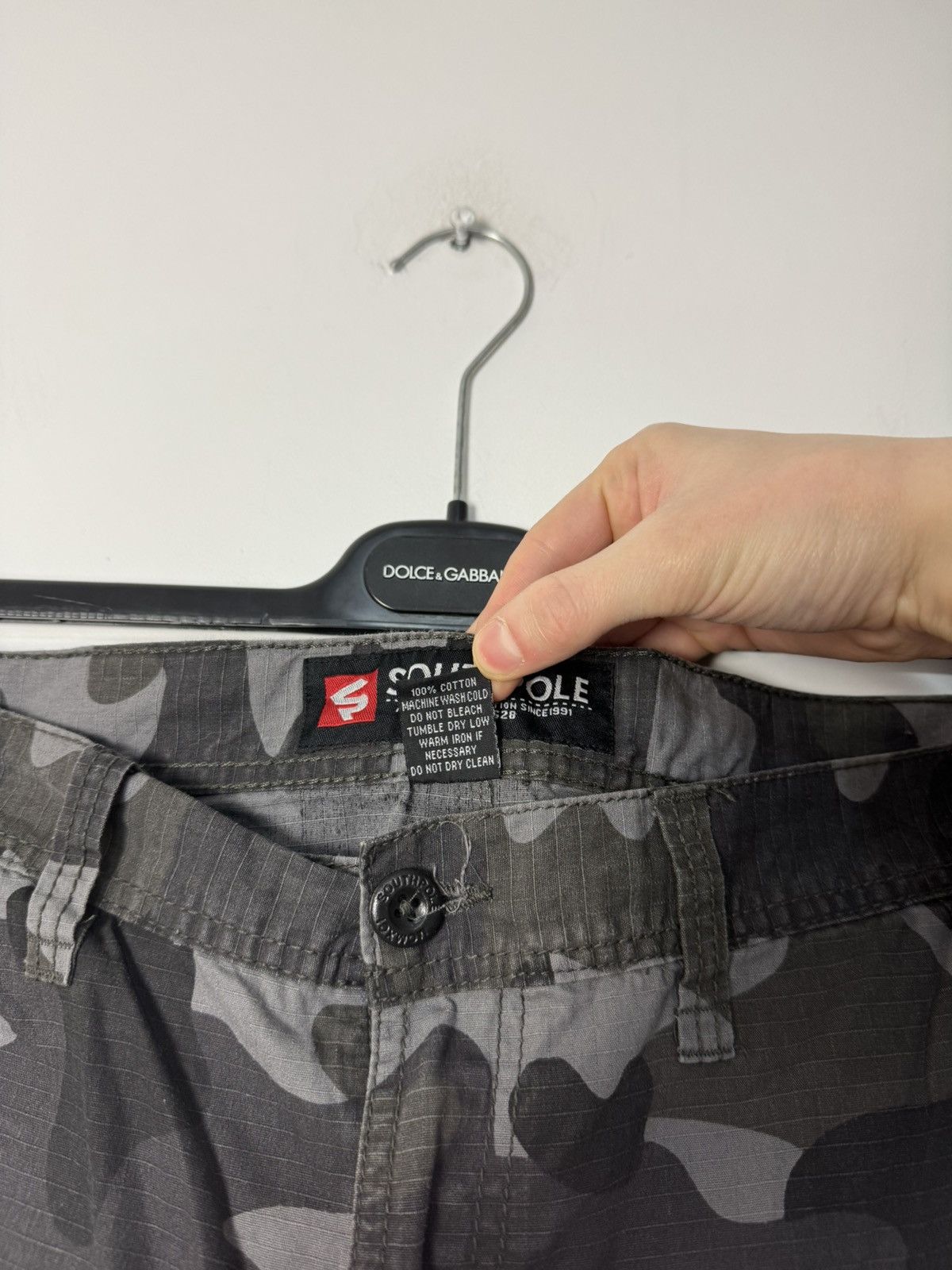 Southpole Vintage 00s Southpole Archive Grey Camo Cargo Pants Y2K Size US 38 / EU 54 - 4 Thumbnail