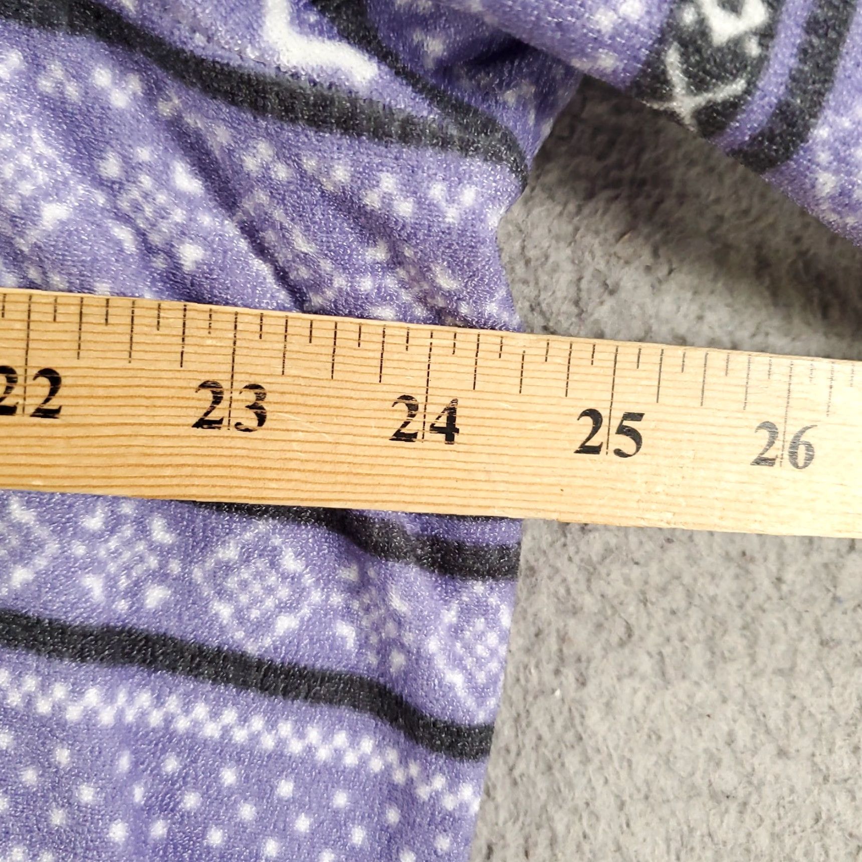 Vintage Womens JACHS Fleece Jacket 2XL Purple Geometric Stripe Cozy Snap Neck Casual Size XXL / US 16-18 / IT 52-54 - 4 Thumbnail