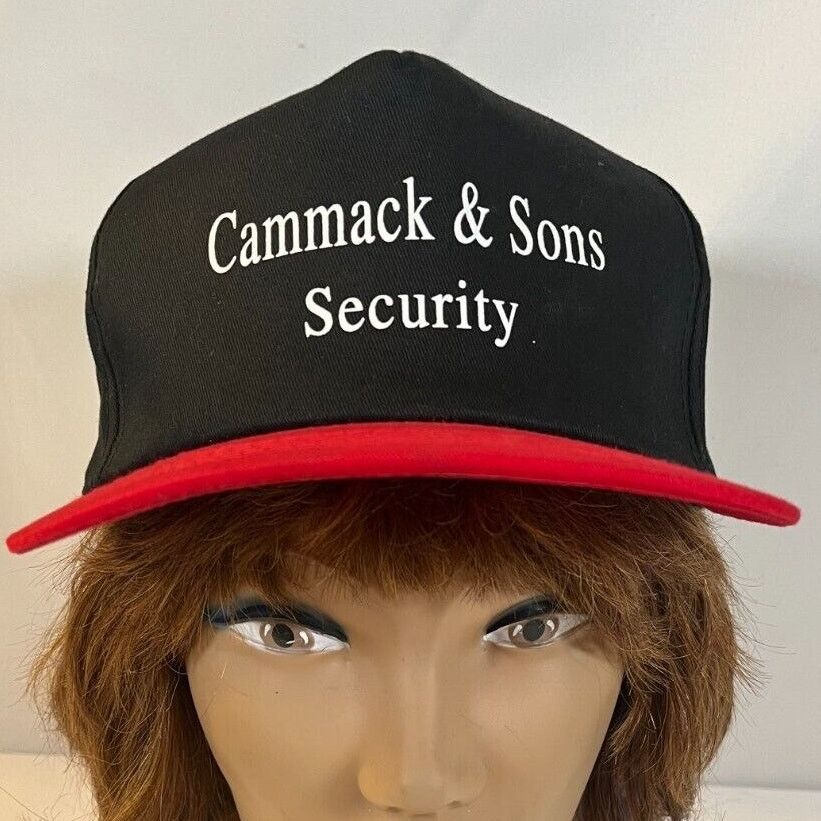 Vintage Vintage Baseball Cap Cammack & Sons Security Snapback Black Size ONE SIZE - 2 Thumbnail