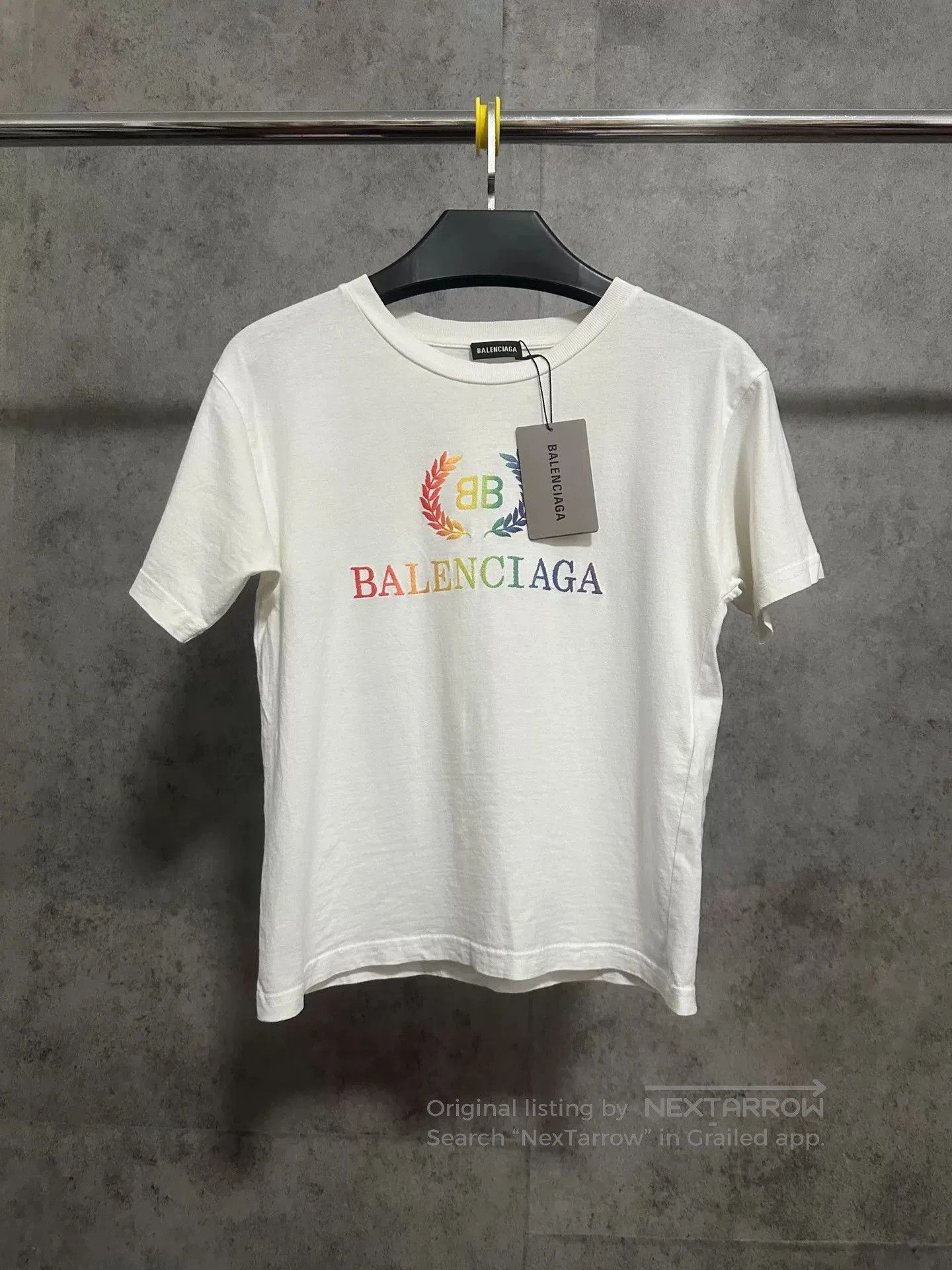 Balenciaga balenciaga rainbow logo women's t. Size M / US 6-8 / IT 42-44 - 1 Thumbnail