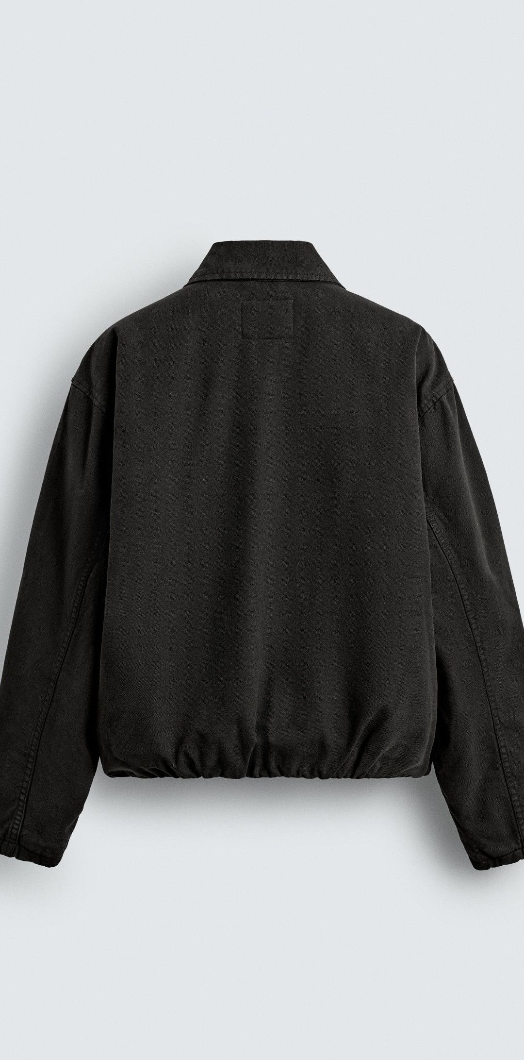 Zara Zara black clasp cropped fireman jacket Size US XL / EU 56 / 4 - 5 Thumbnail