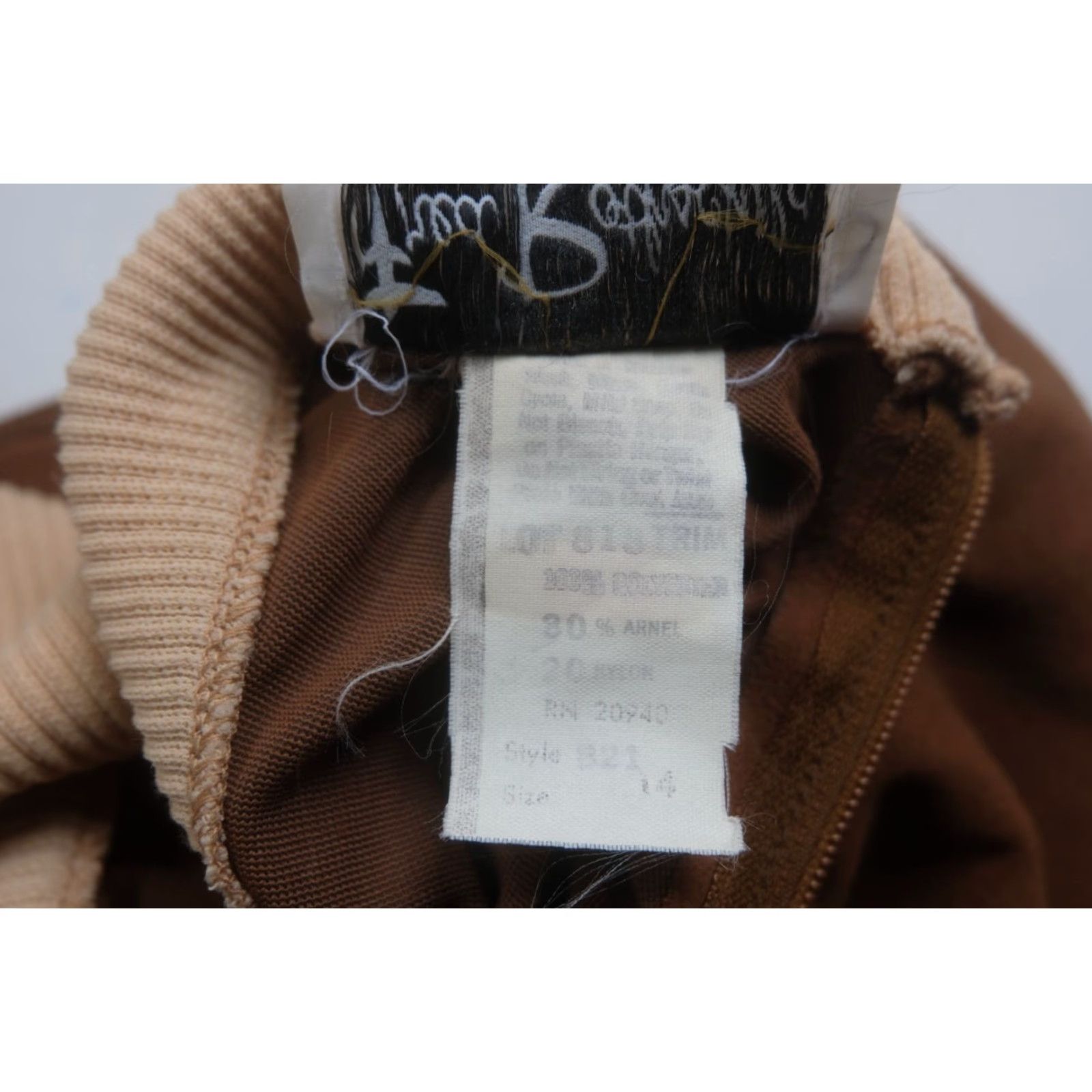 Vintage VINTAGE Fred Rothschild Shirt 70s USA Made ZIP Brown XL Womens SZ 14 21"PIT TO PIT 16" LENGTH 17" SLEEVE Size XL / US 12-14 / IT 48-50 - 6 Thumbnail