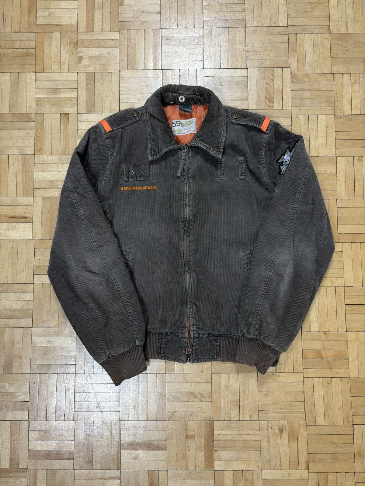Diesel Rare Diesel 55DSL Corduroy Bomber Flyer Jacket Size US XL / EU 56 / 4 - 2 Thumbnail