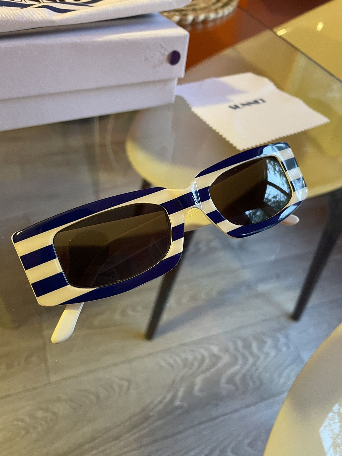 Sunnei Prototype Stripe sunglasses sunnei Size ONE SIZE - 2 Thumbnail