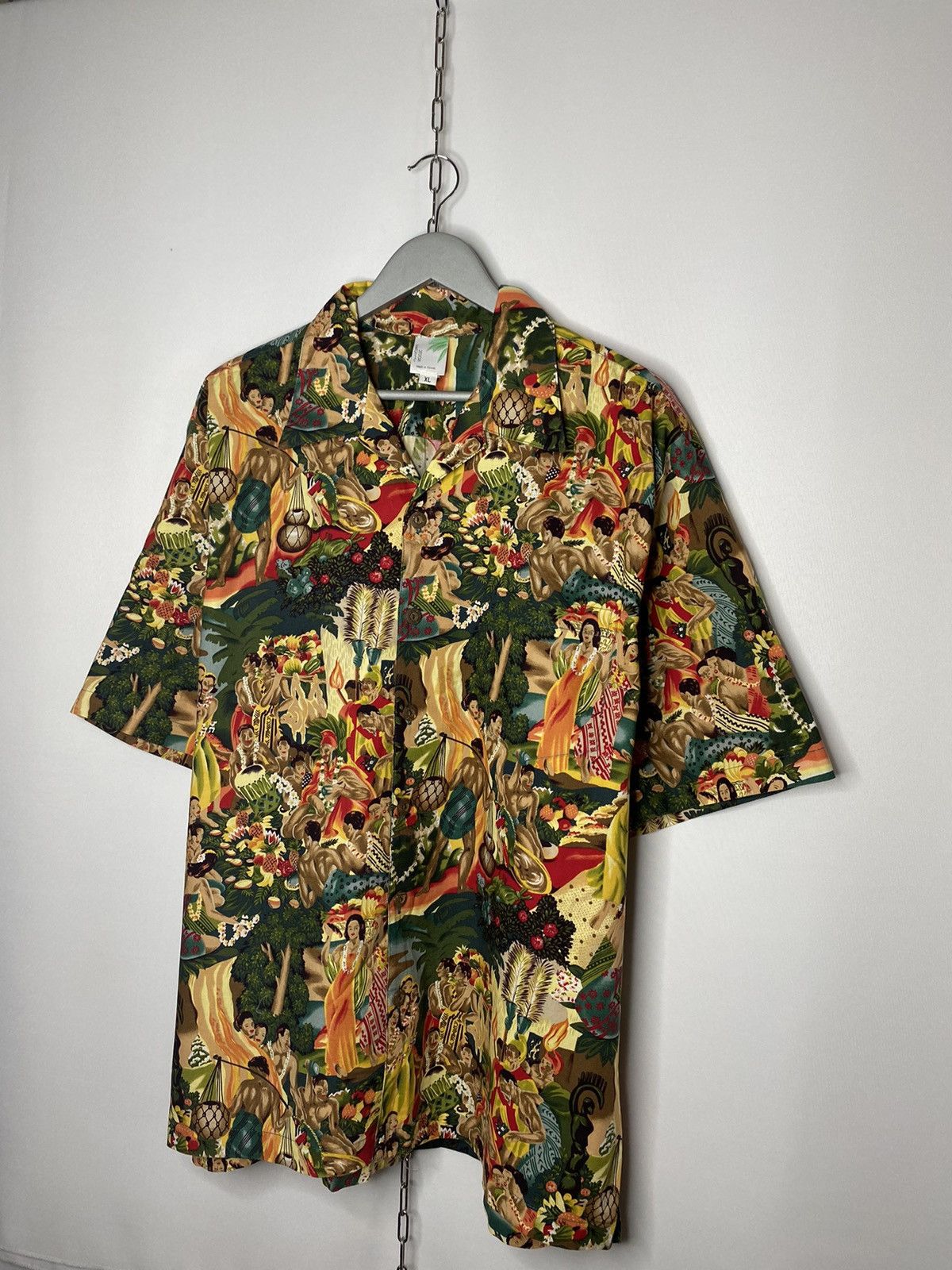 Other 🌴Men’s Vintage Art Crazy Hawaiian Shirt Overprint Designer🌴 Size US XL / EU 56 / 4 - 2 Thumbnail