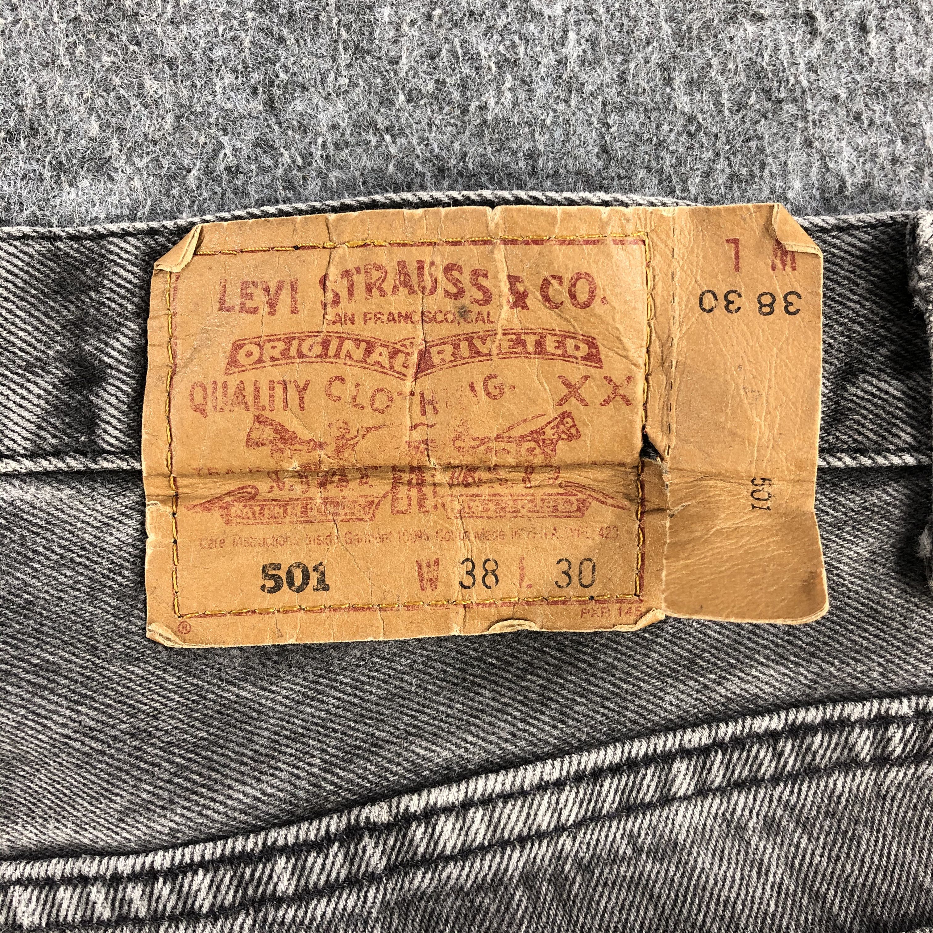 Levi's Vintage 90s Distress Levis 501 Jeans-J1455 Size US 38 / EU 54 - 5 Thumbnail