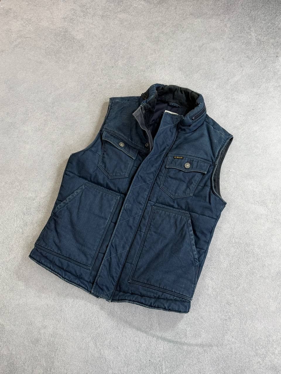 G-Star VTG G-star raw cargo multi-zip down puffer denim jacket y2k Size US M / EU 48-50 / 2 - 1 Thumbnail