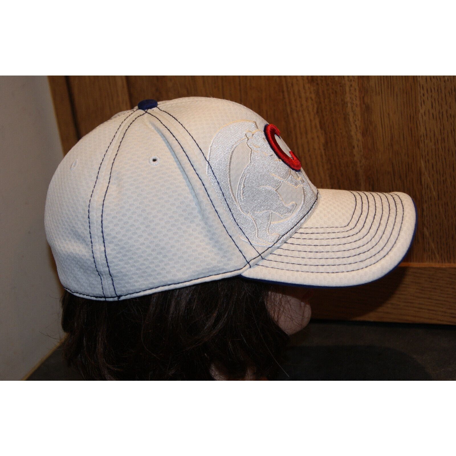 New Era Chicago Cubs Stitching 3 Logos New Era M/L 39Thirty Hat Cap Size ONE SIZE - 3 Thumbnail