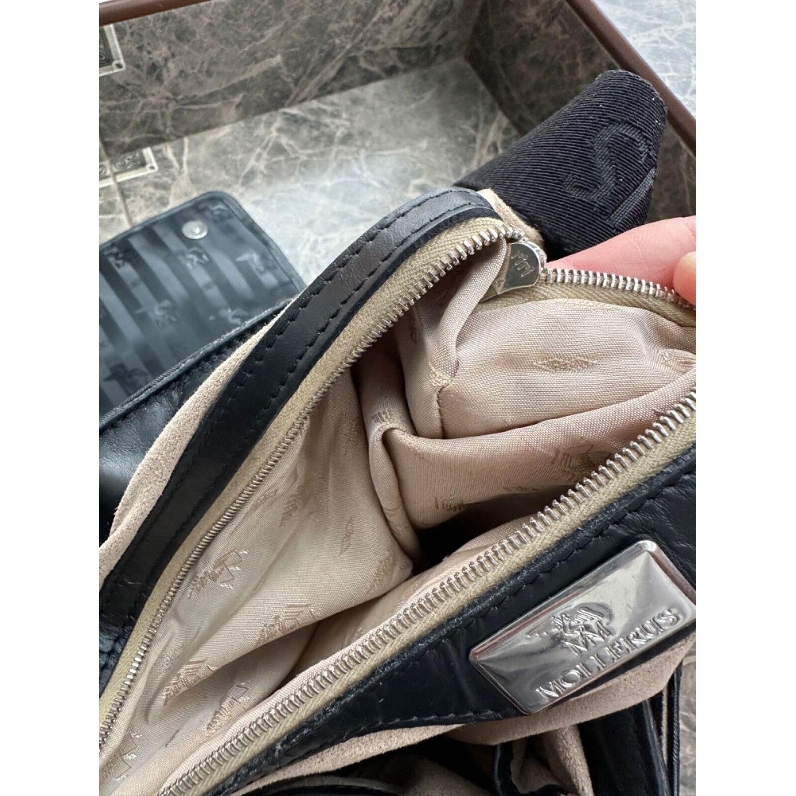 Vintage VTG Maison Mollerus Crossbody Monogram Messenger Bag Size ONE SIZE - 20 Thumbnail