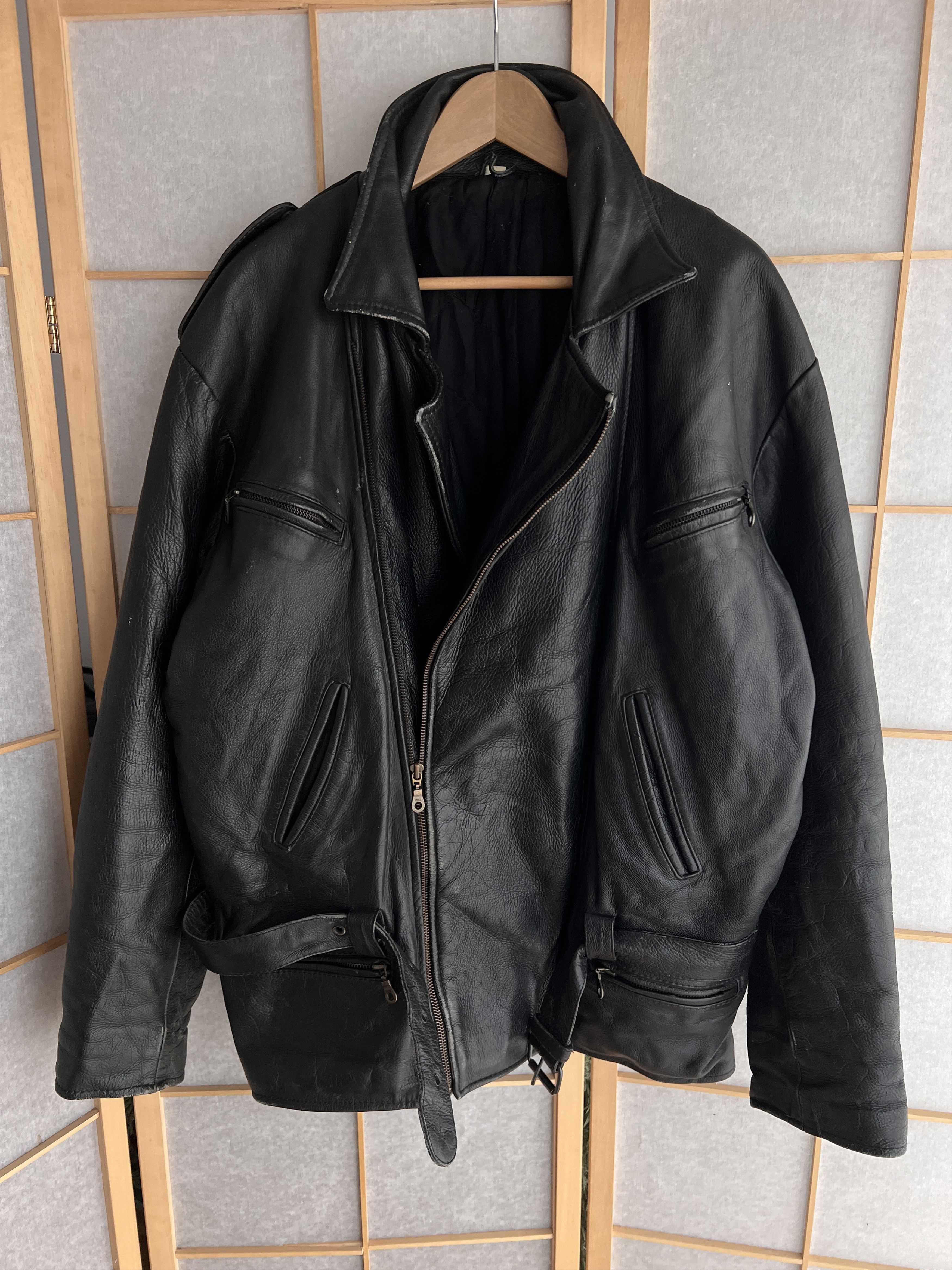 Japanese Brand Vintage 90s racing leather bomber jacket biker y2k punk rare Size US L / EU 52-54 / 3 - 16 Thumbnail