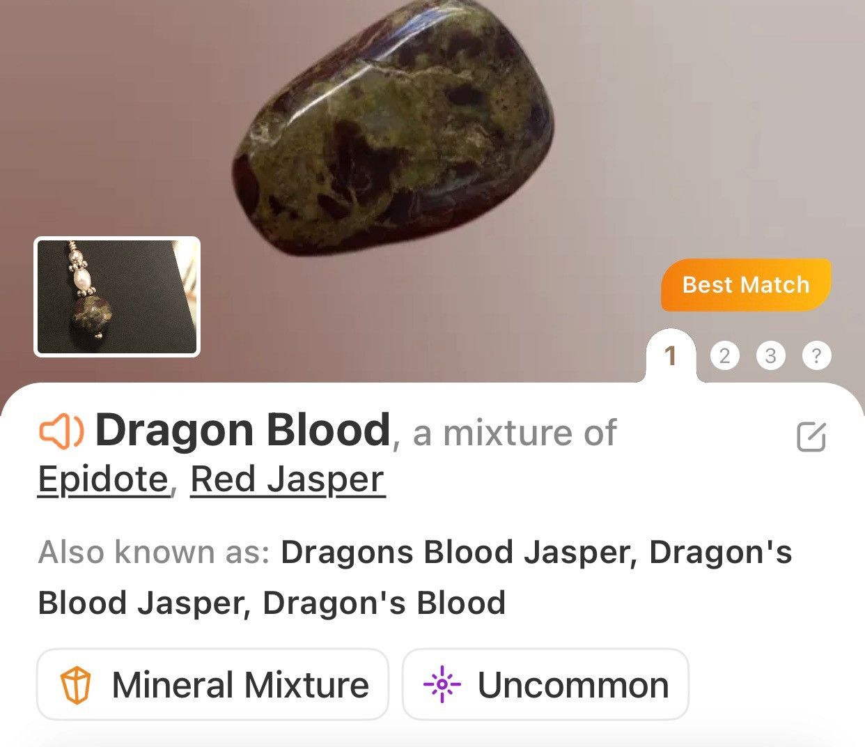 Handmade Handcrafted genuine 8mm dragon blood genuine pearl set Size ONE SIZE - 11 Thumbnail