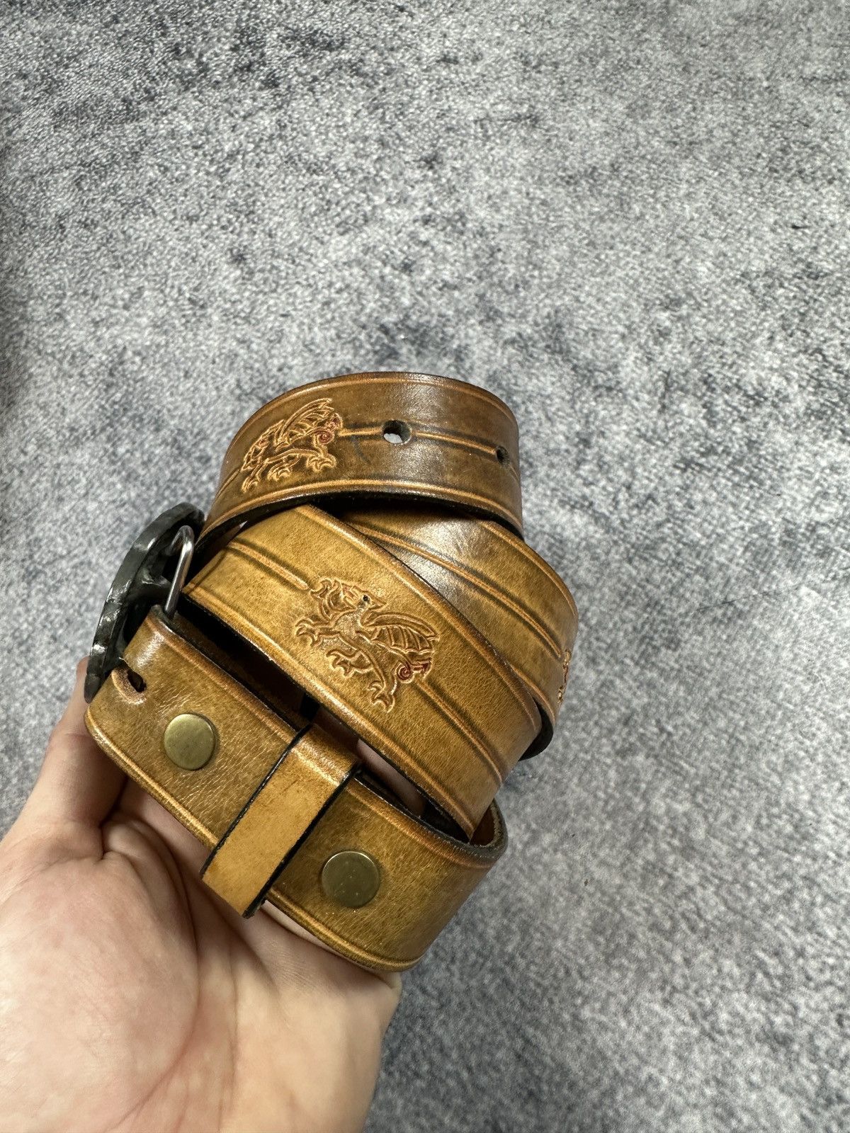 Vintage Vintage Y2K Dragon Logo Belts Leather Streetwear Rare Items Size ONE SIZE - 2 Thumbnail