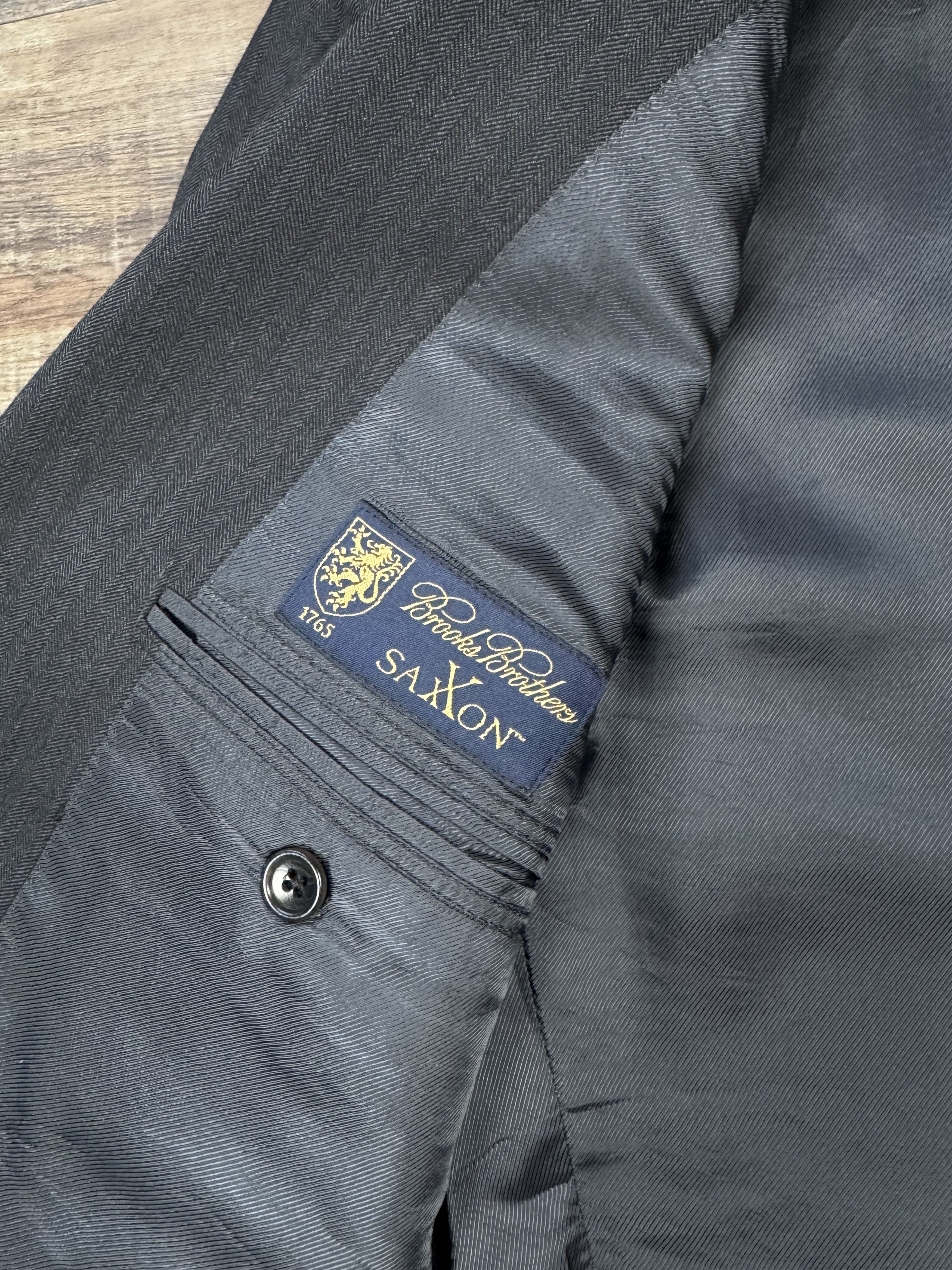 Brooks Brothers Brooks Brothers 1818 Blazer Stripe Saxxon Fitzgerald Coat Size 40S - 4 Thumbnail