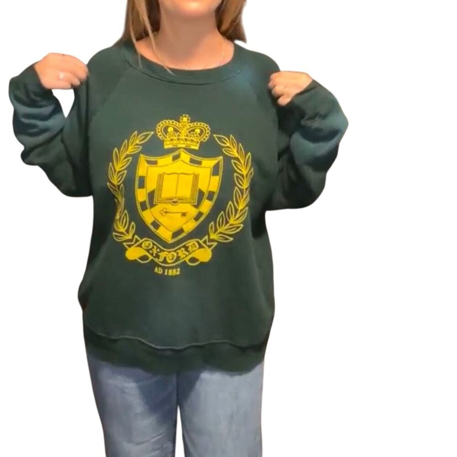 Daydreamer DAYDREAMER Oxford Crest Cotton Blend Sweatshirt Size XS New Size XS / US 0-2 / IT 36-38 - 10 Thumbnail