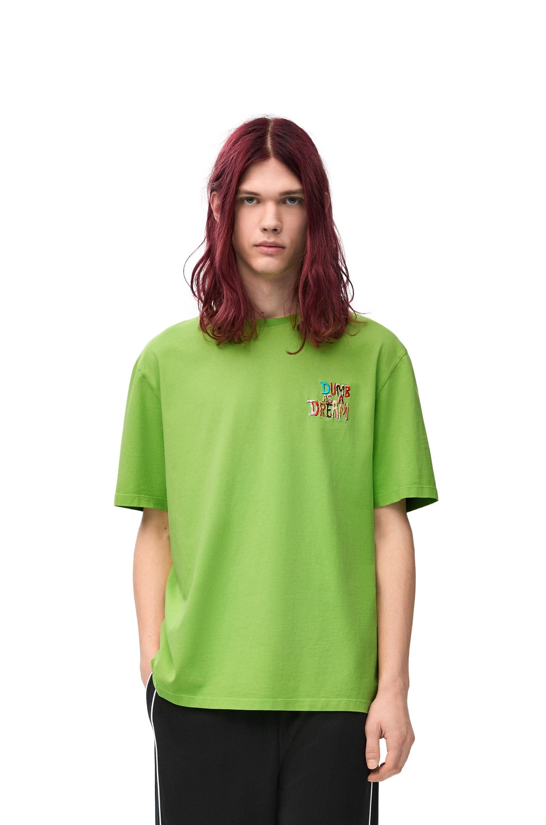 Loewe o1mle0226 Loose Fit T-Shirt in Green Size US XXL / EU 58 / 5 - 3 Thumbnail