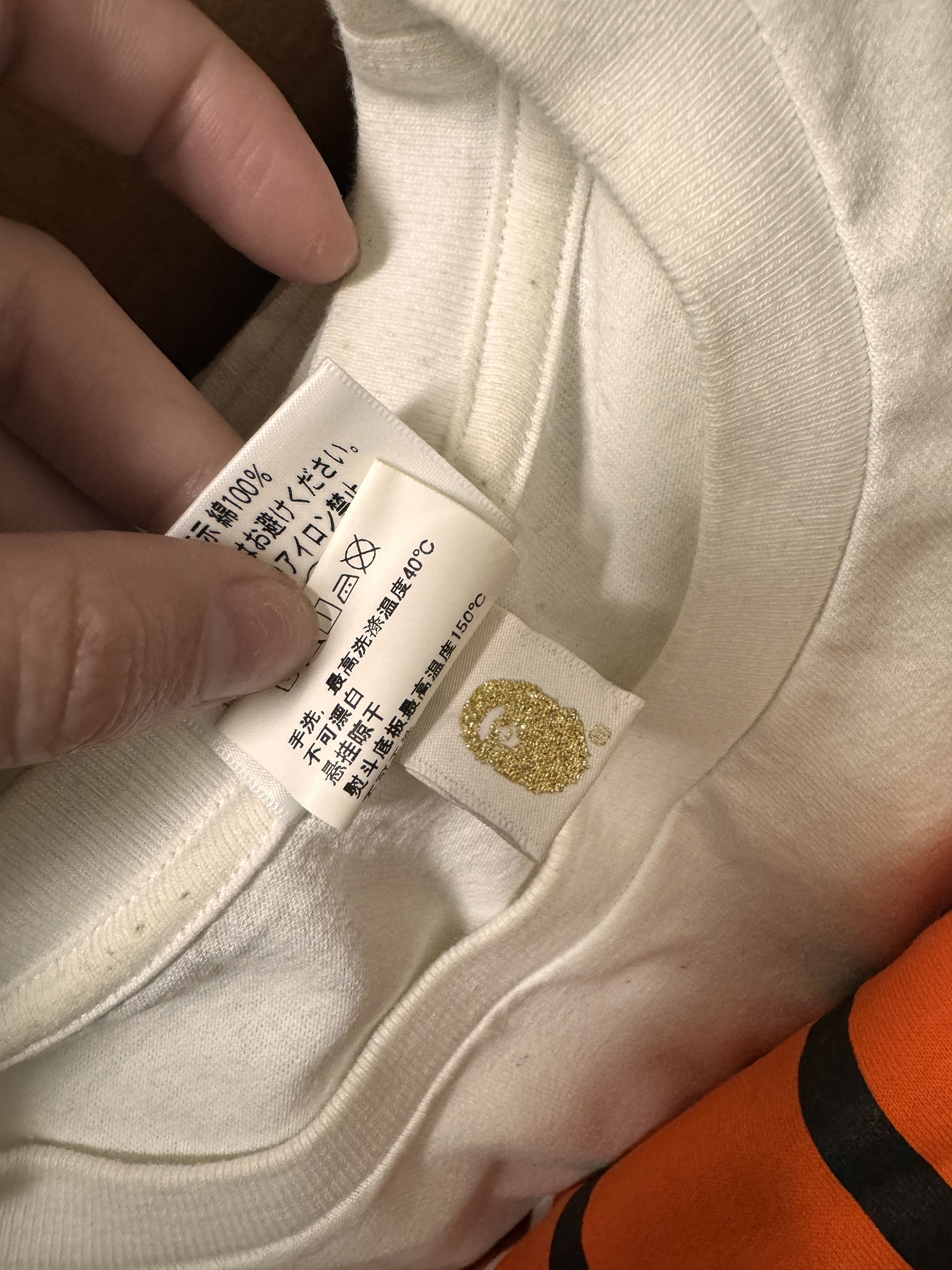 Bape BAPE WHITE COLLEGE TSHIRT Size US L / EU 52-54 / 3 - 4 Thumbnail