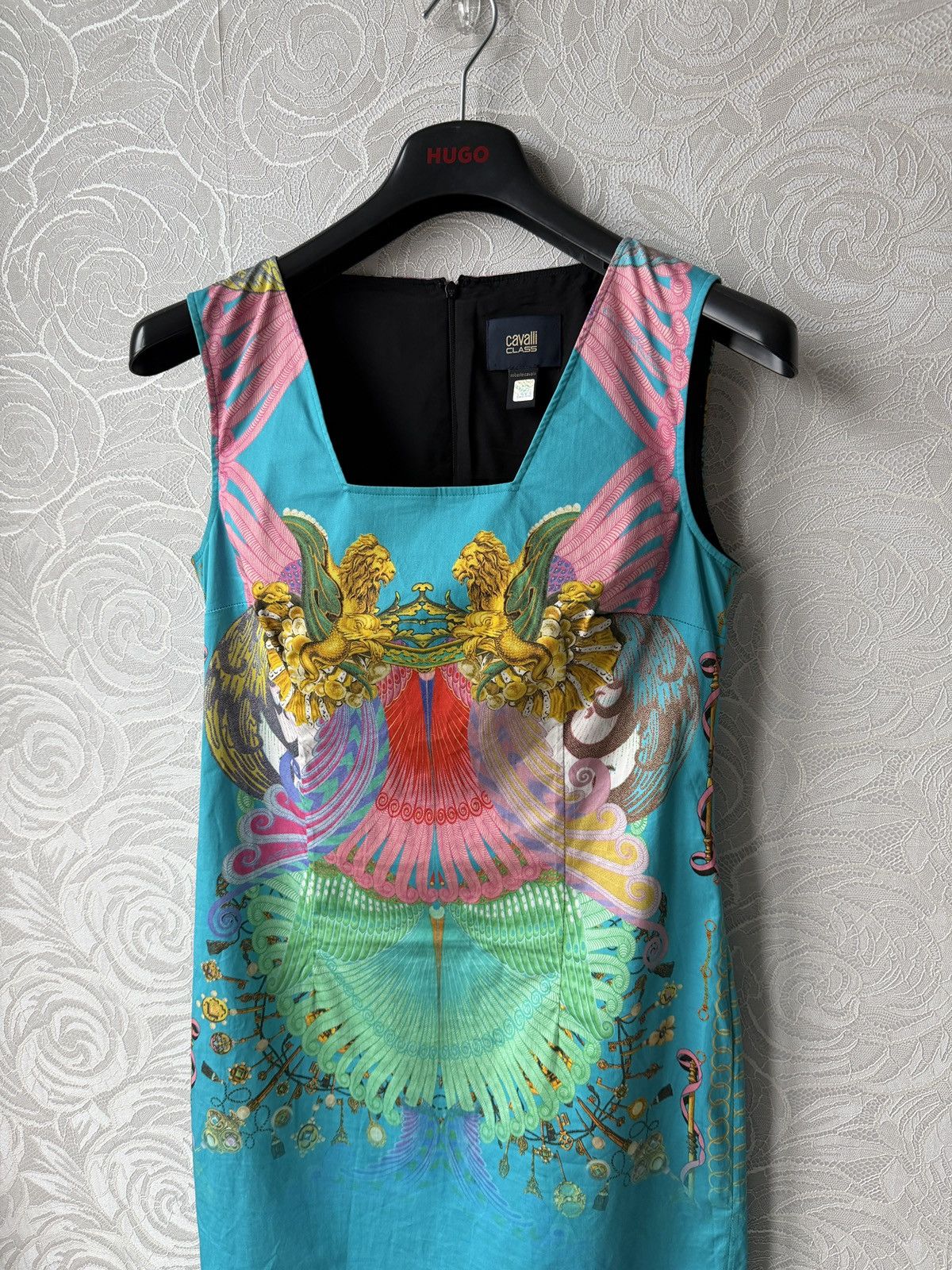 Cavalli Class Class Cavali Mid Lenght Multicolor Dress Womens IT 46 US 10 Size L / US 10 / IT 46 - 5 Thumbnail